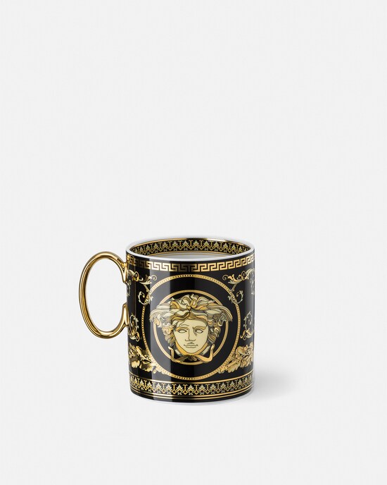 Versace Home Virtus Gala Black Mug Black+Gold 2