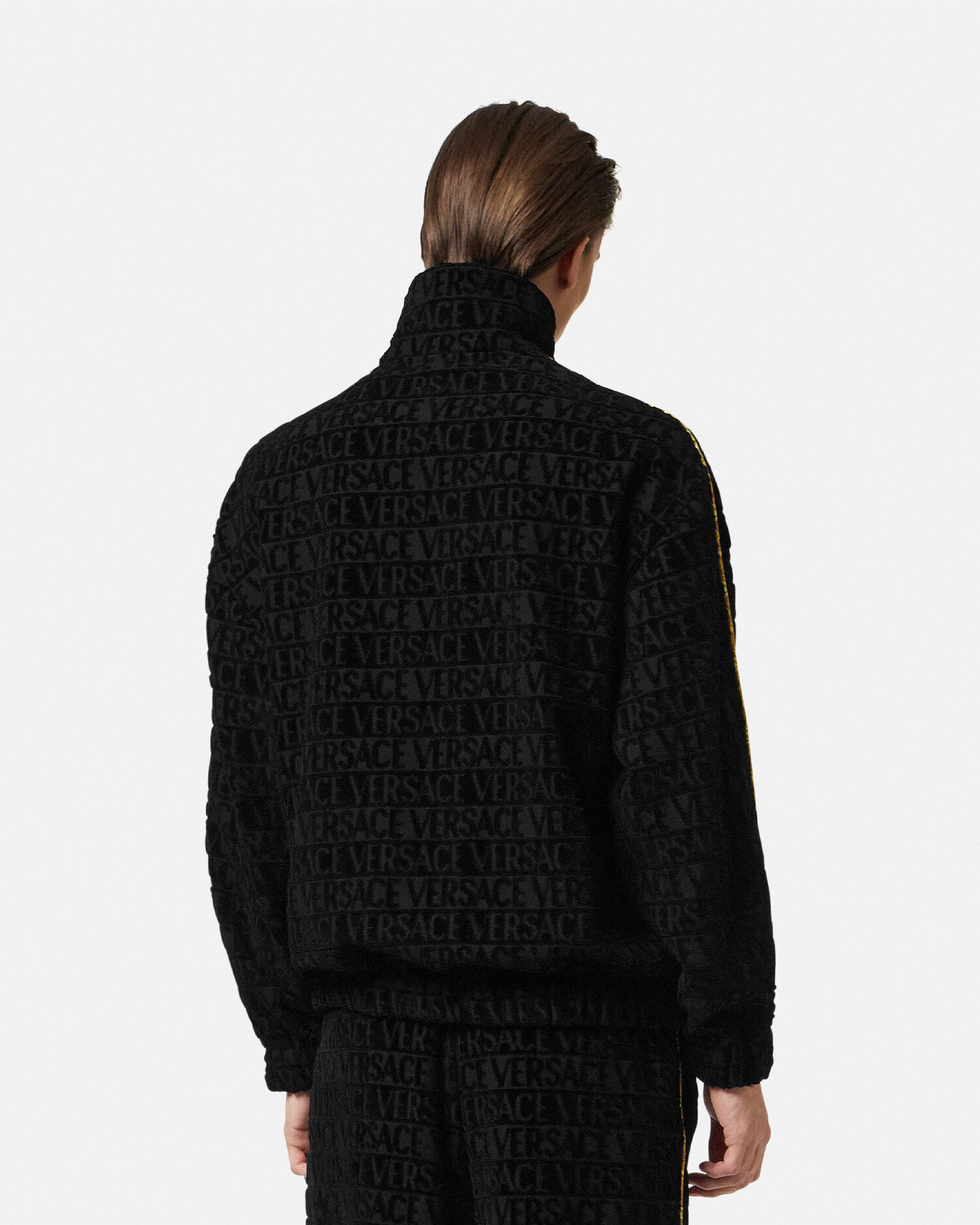 I ♡ Baroque Zip Sweatshirt Black,Print | VERSACE