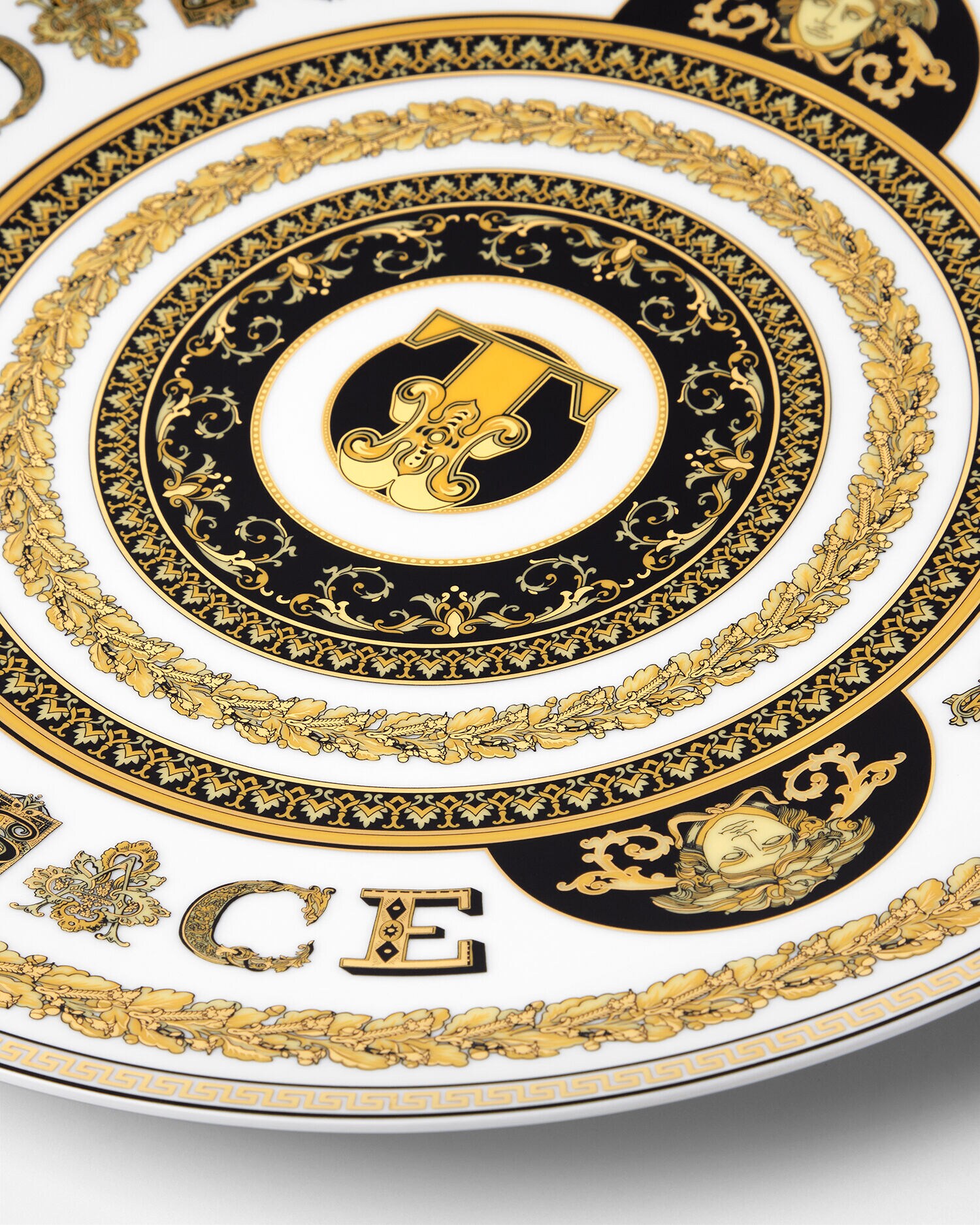 Virtus Alphabet T Charger Plate 13"