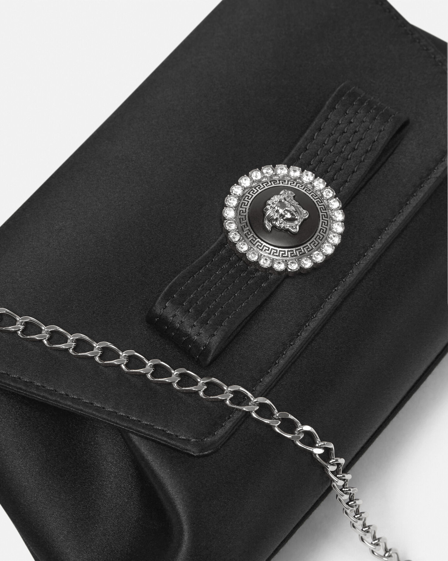 Versace clear clutch 2025