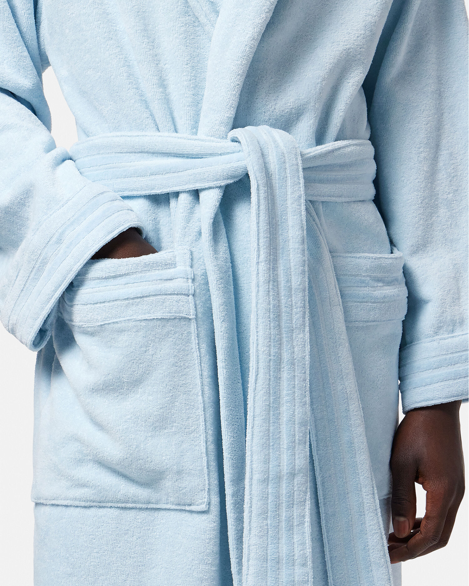Versace robe blue best sale