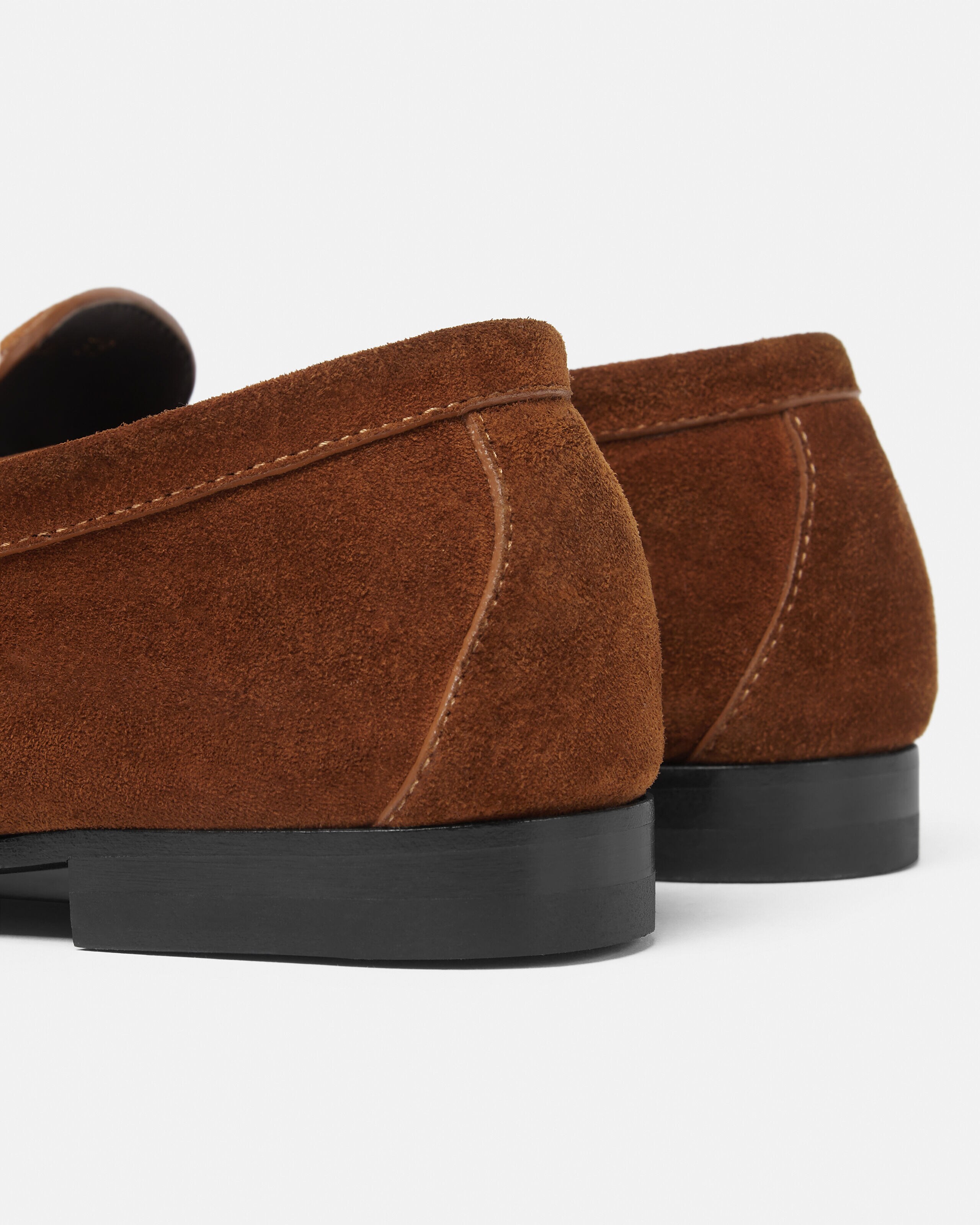 Medusa Suede Loafers Brown,Gold | VERSACE US