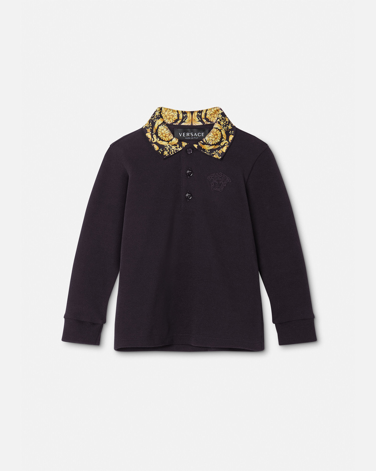 Versace polo shirt long sleeve outlet