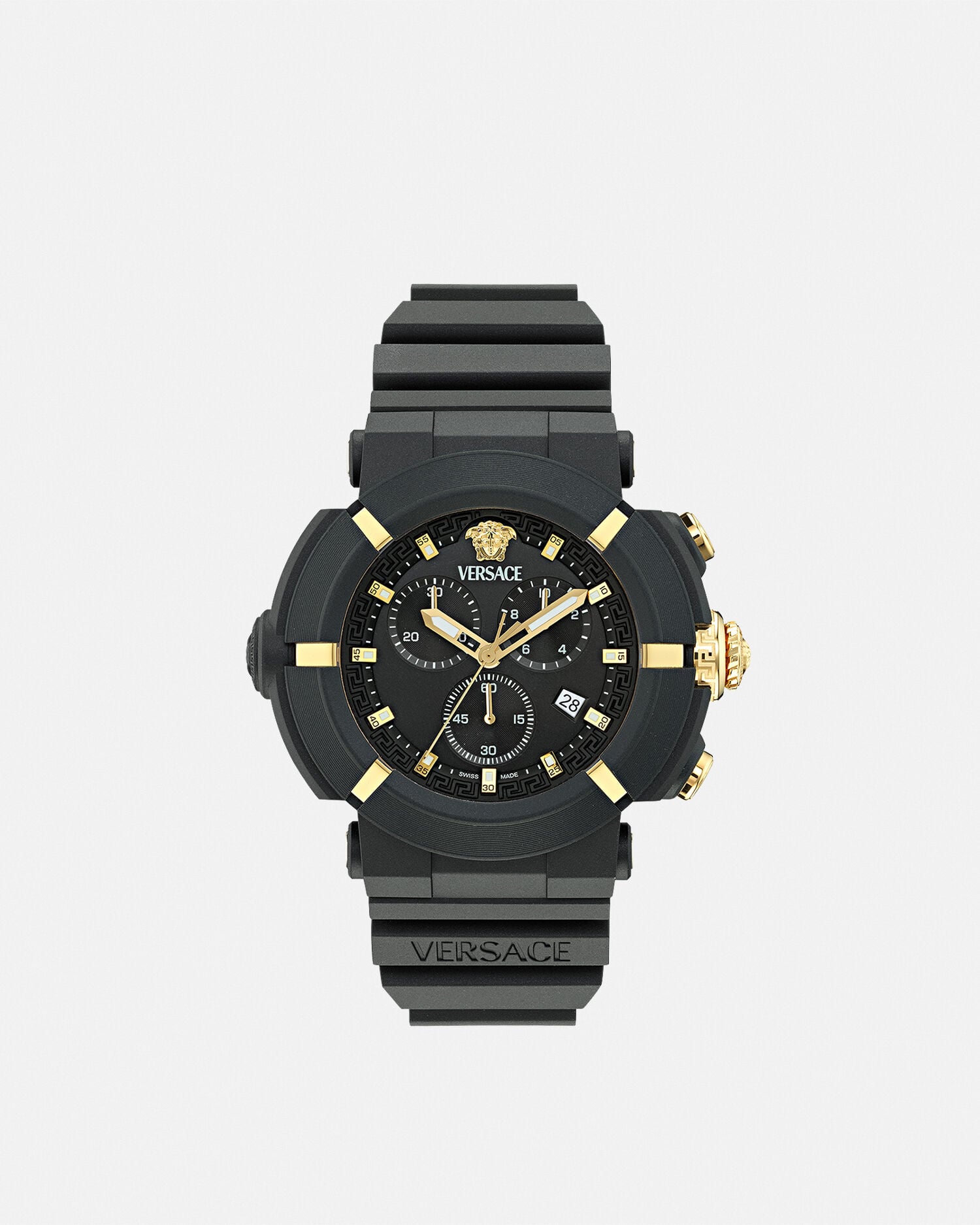 Versace Real Active Chrono Watch Black | VERSACE US