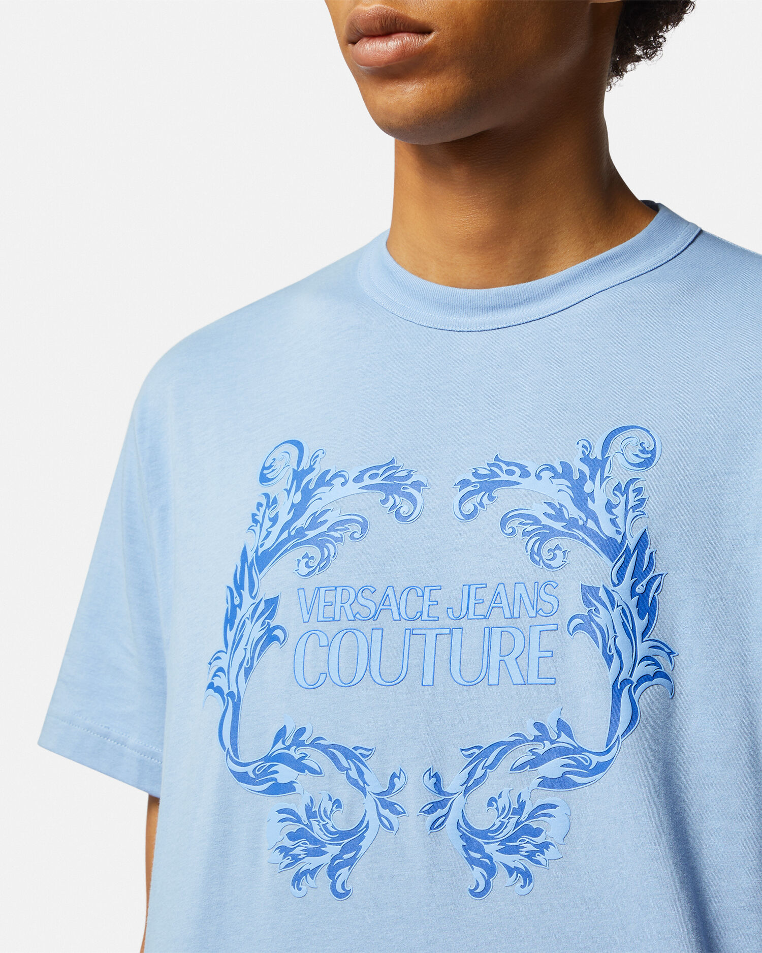 Versace jeans couture t discount shirt blue