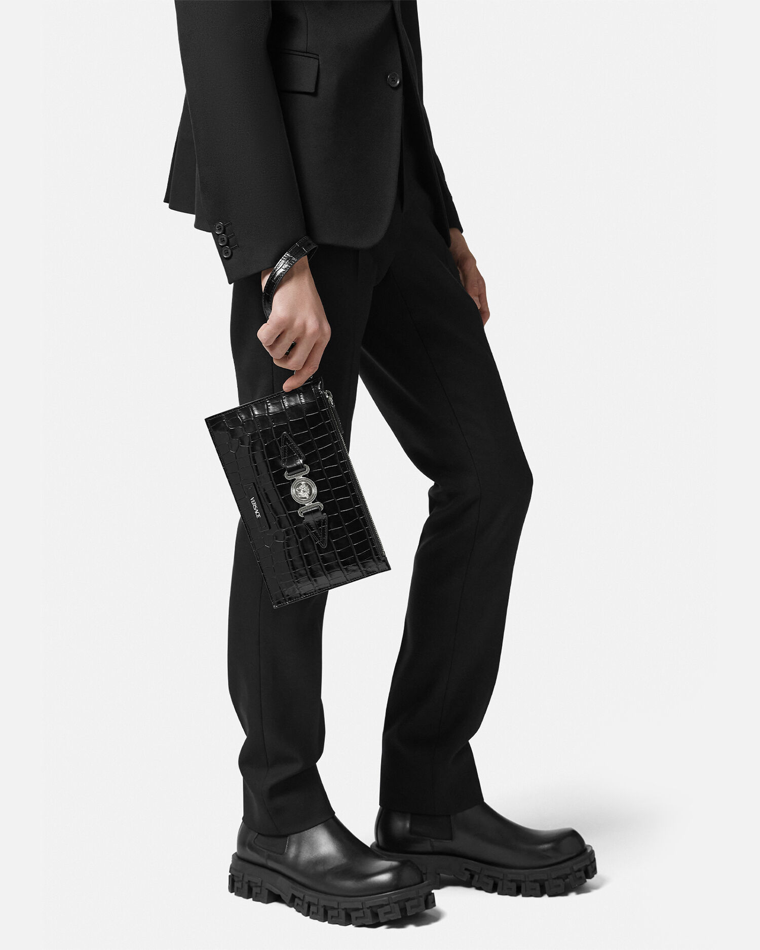 Pochette effet on sale croco