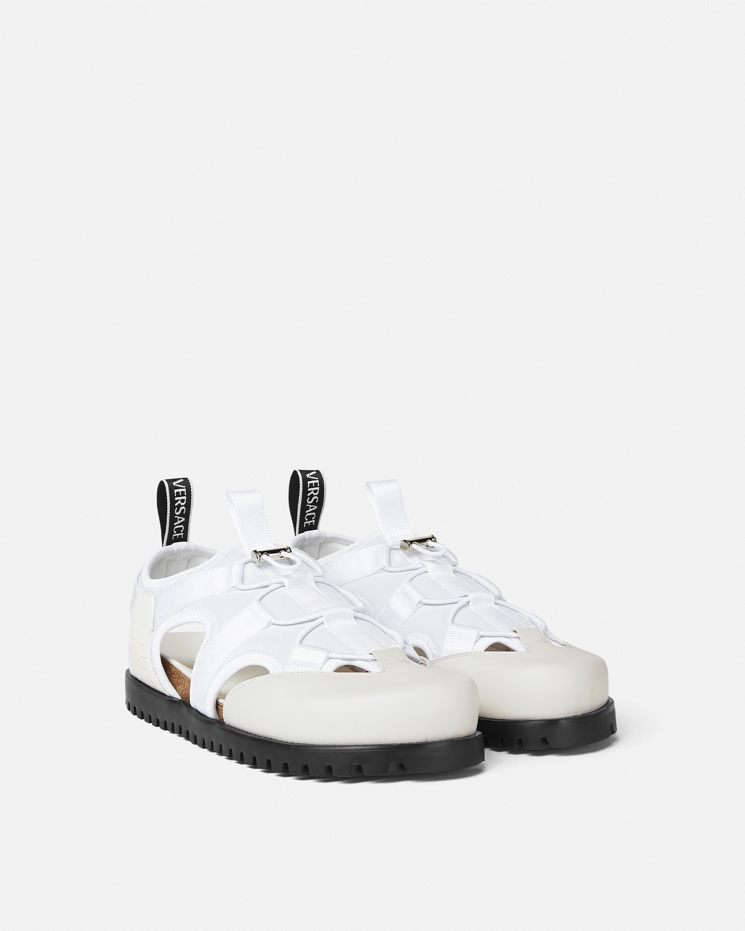 White versace sandals sales