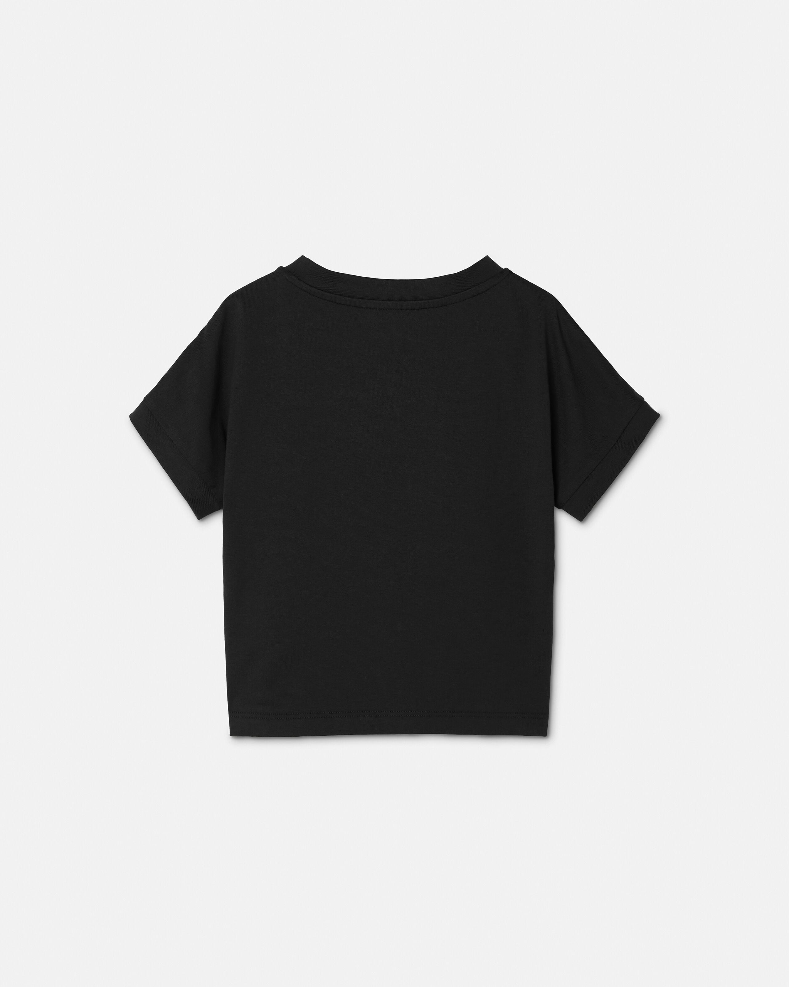 Kids Stretch Cotton-Jersey T-Shirt Black | VERSACE