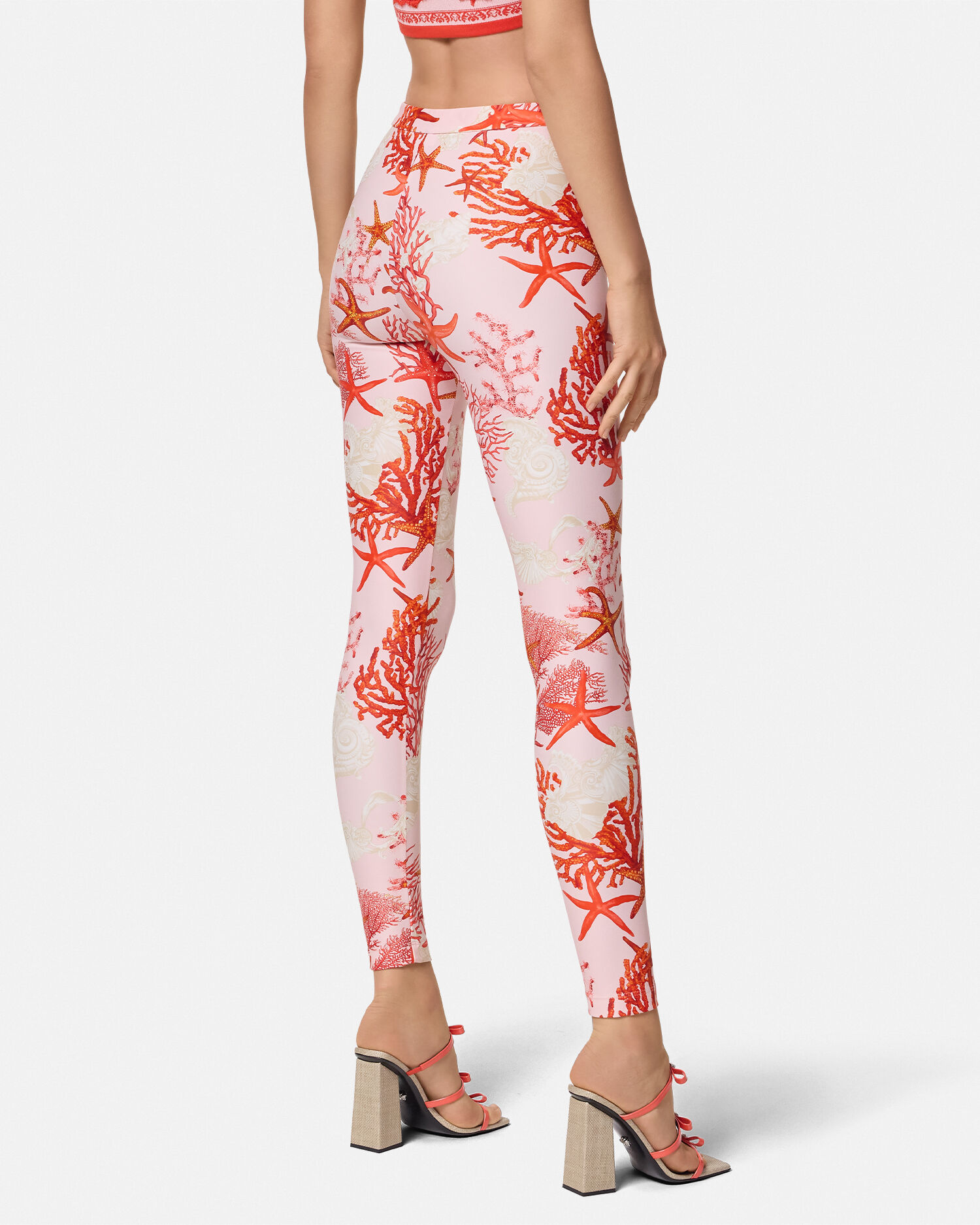 Pink patterned leggings clearance