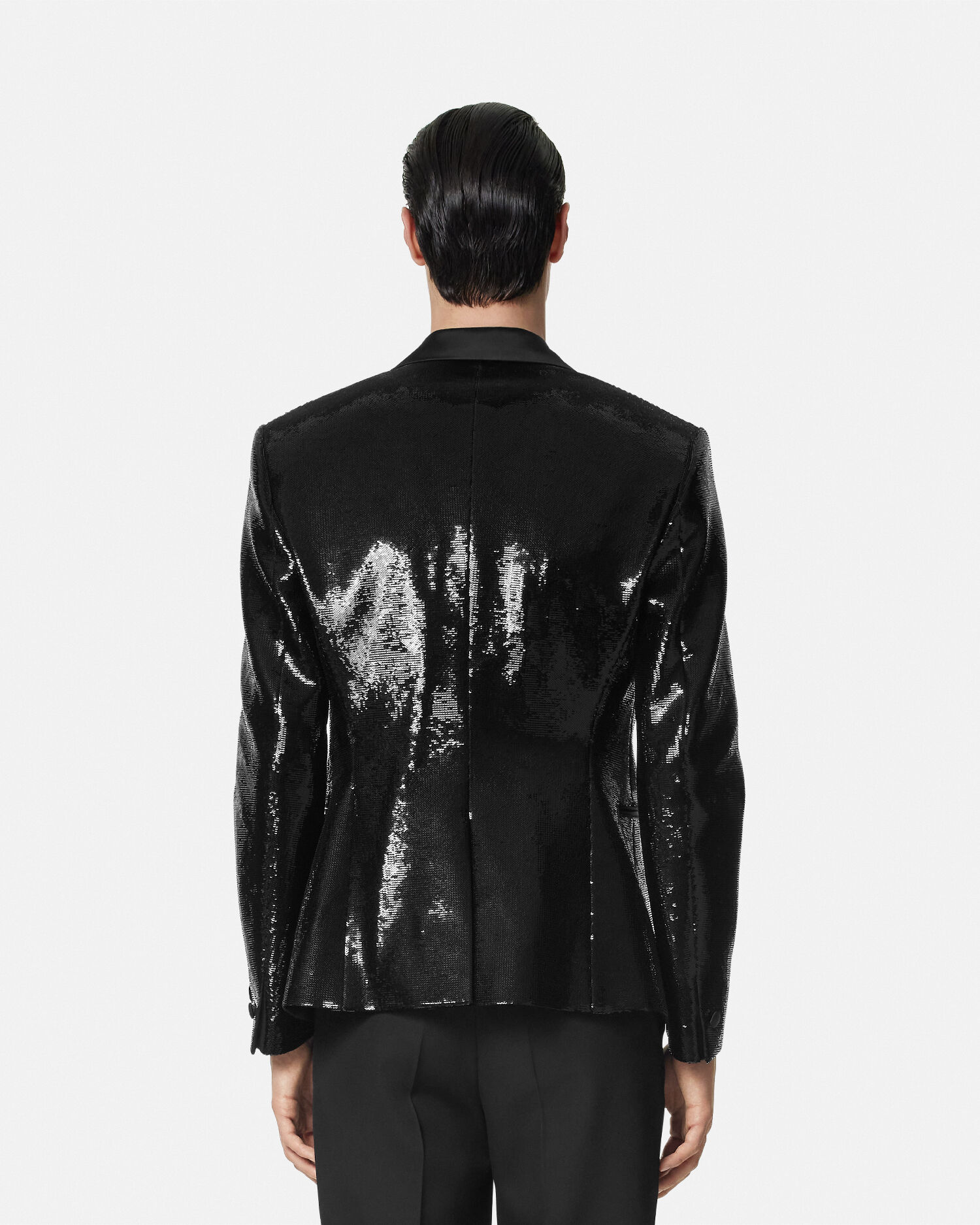 Versace Embellished Single Breasted Blazer male Black 54