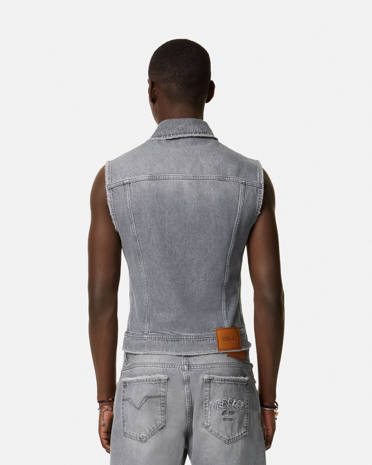 Frayed Denim Vest