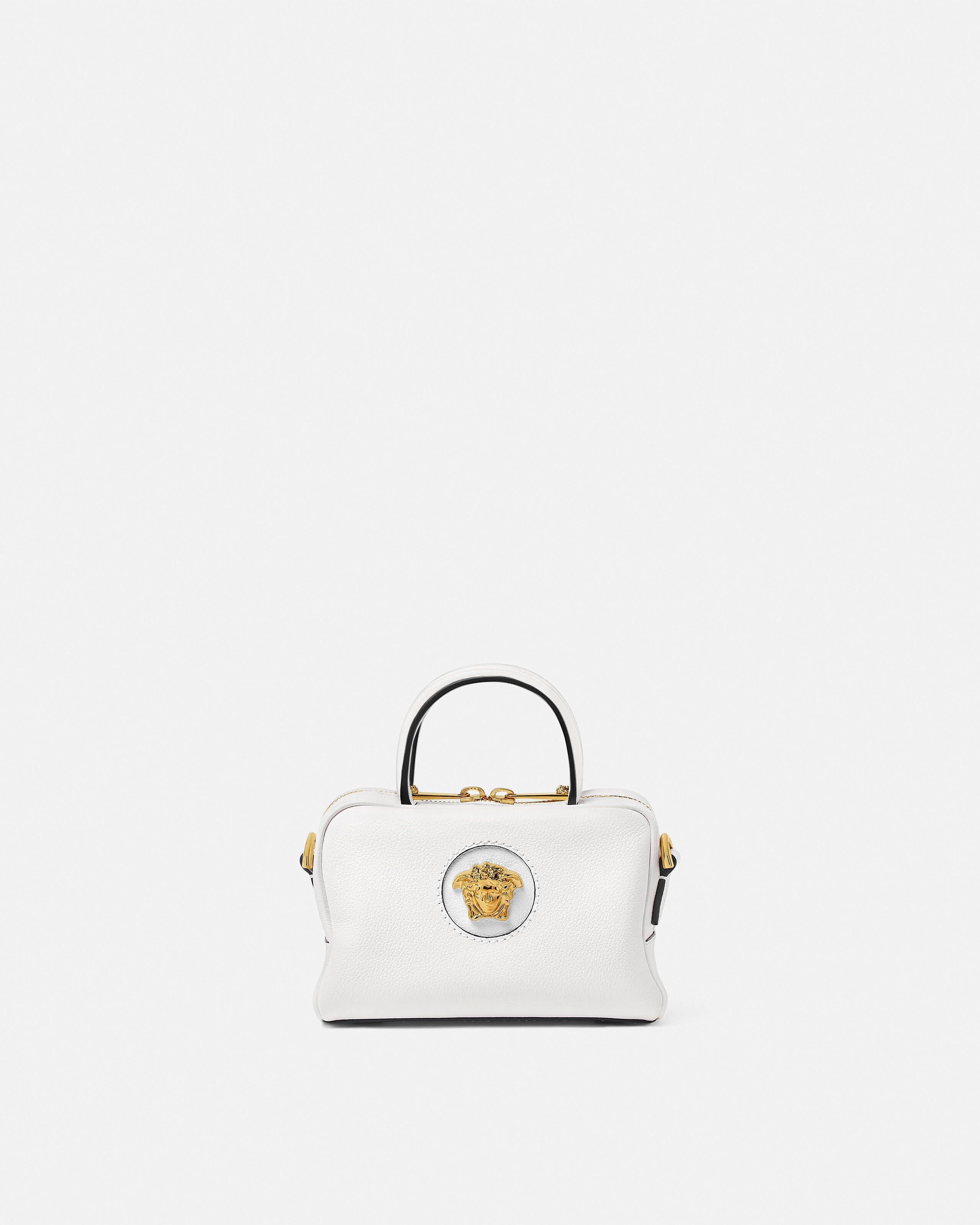 La Medusa Leather Mini Boston Bag | VERSACE US