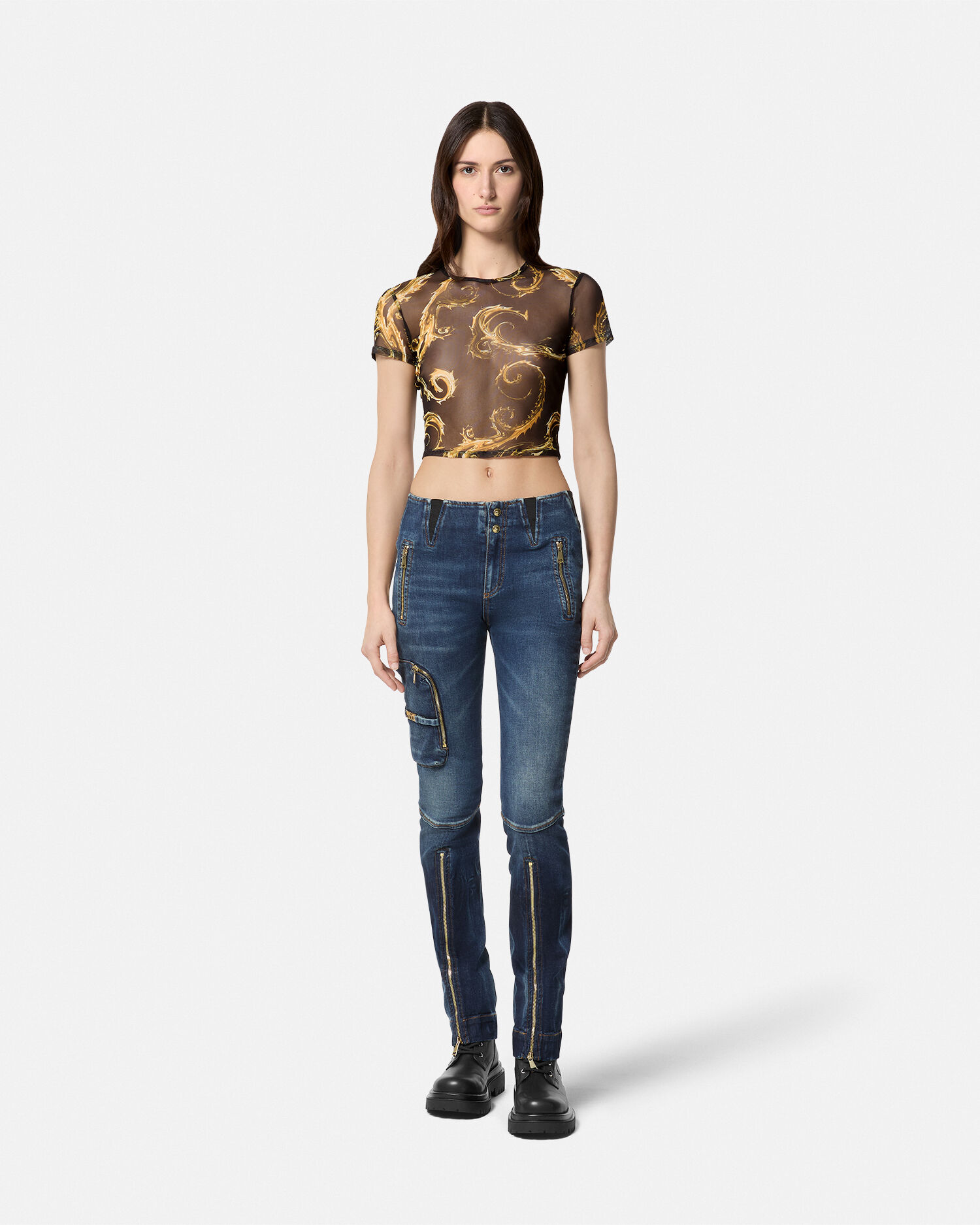 Versace mesh shirt new arrivals