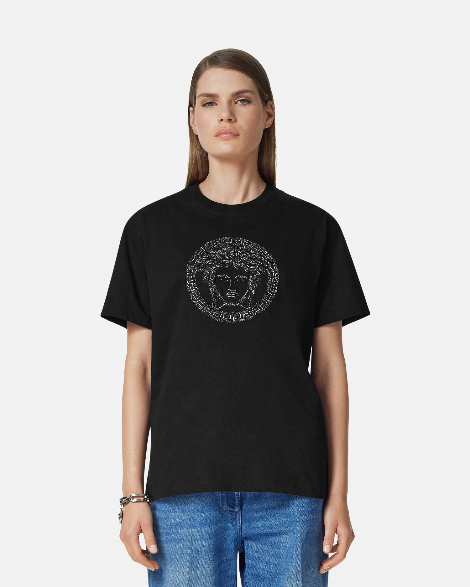 Versace t shirt medusa top