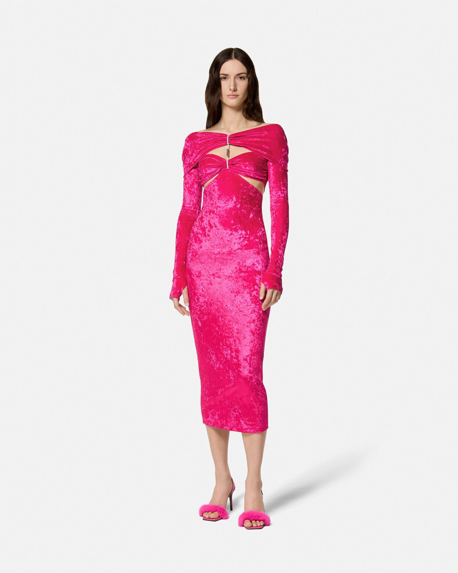 Versace velvet dress best sale