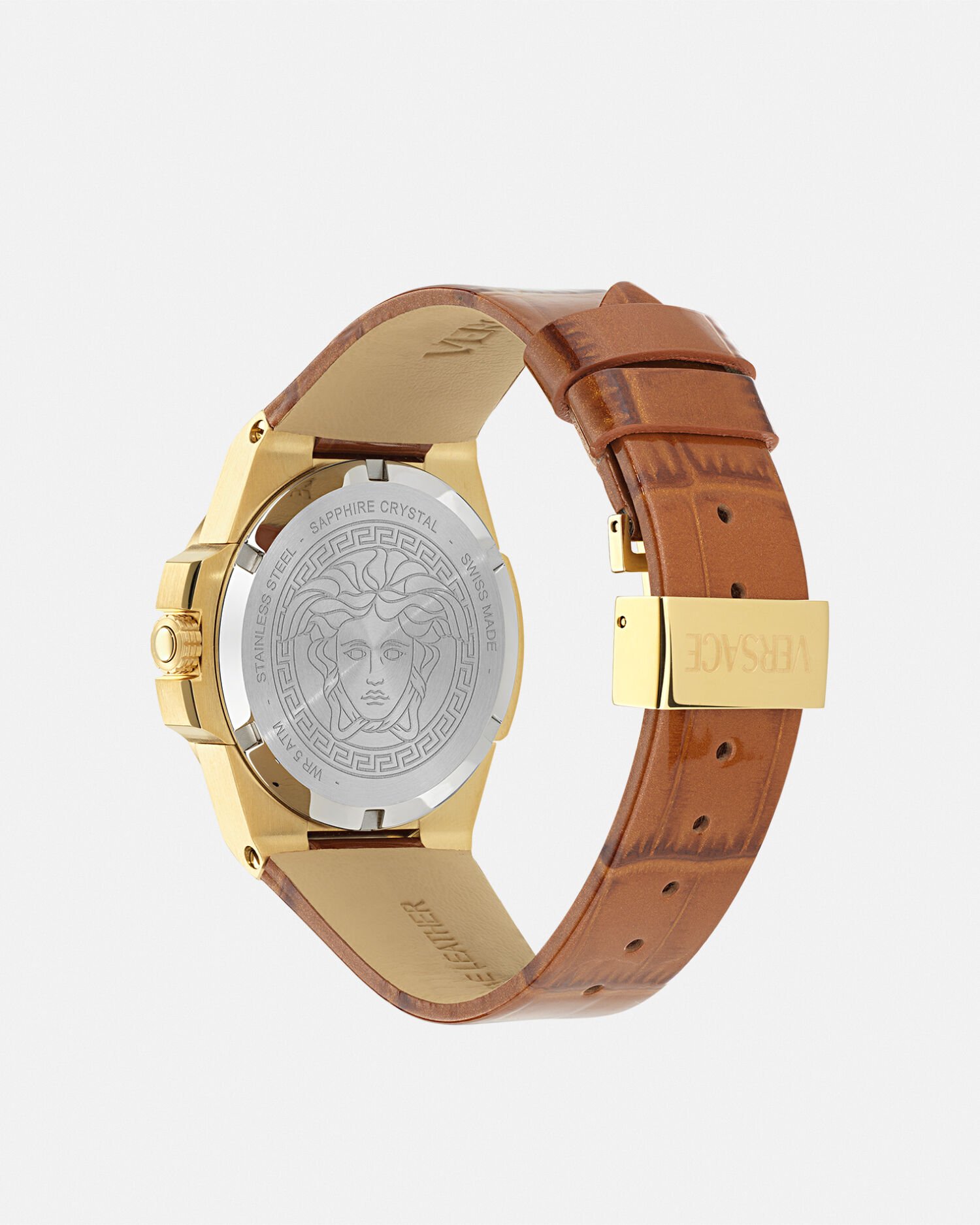 Versace leather strap watch 2025