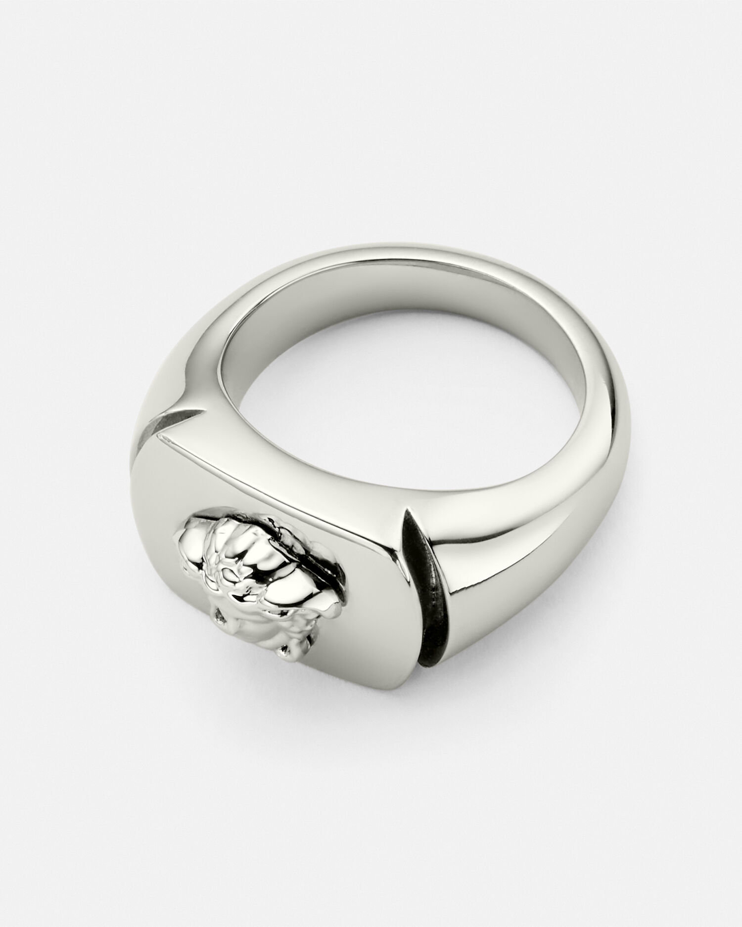 Versace mens ring silver sales