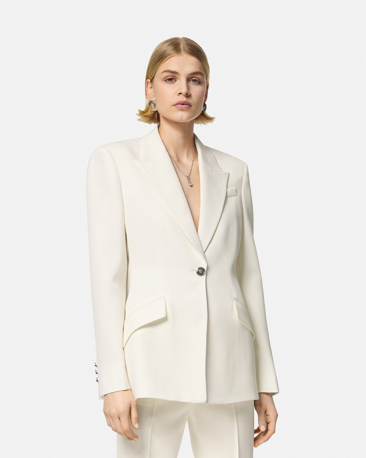 Versace white blazer new arrivals