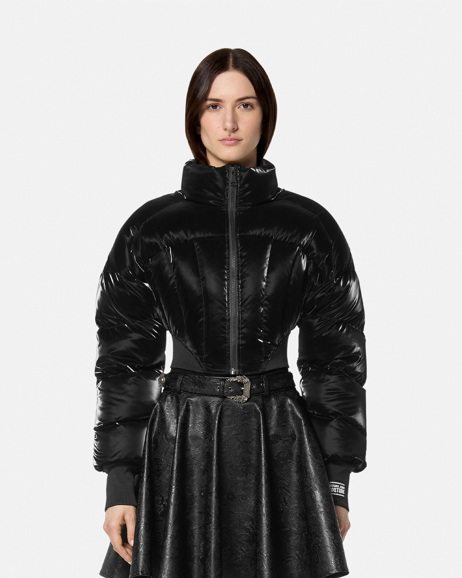 Versace puffer coat women's on sale