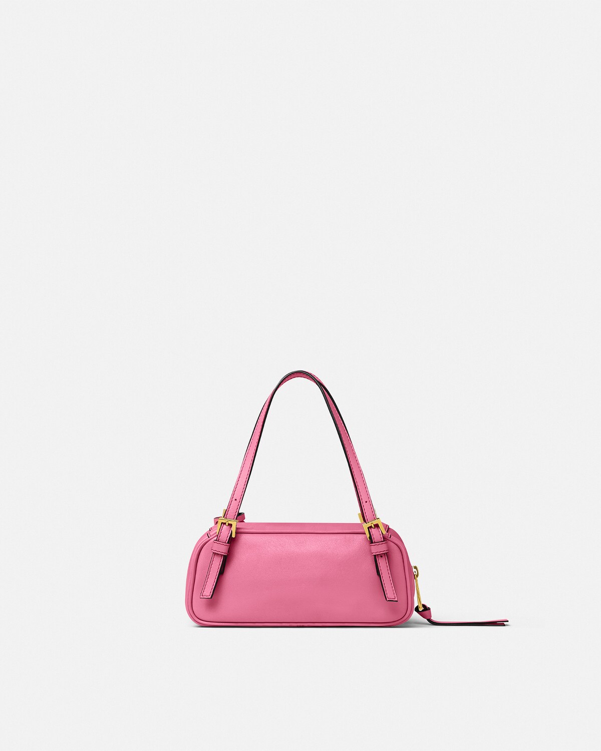 Versace Tag Bowling-Minibag aus Nappaleder Pink 7