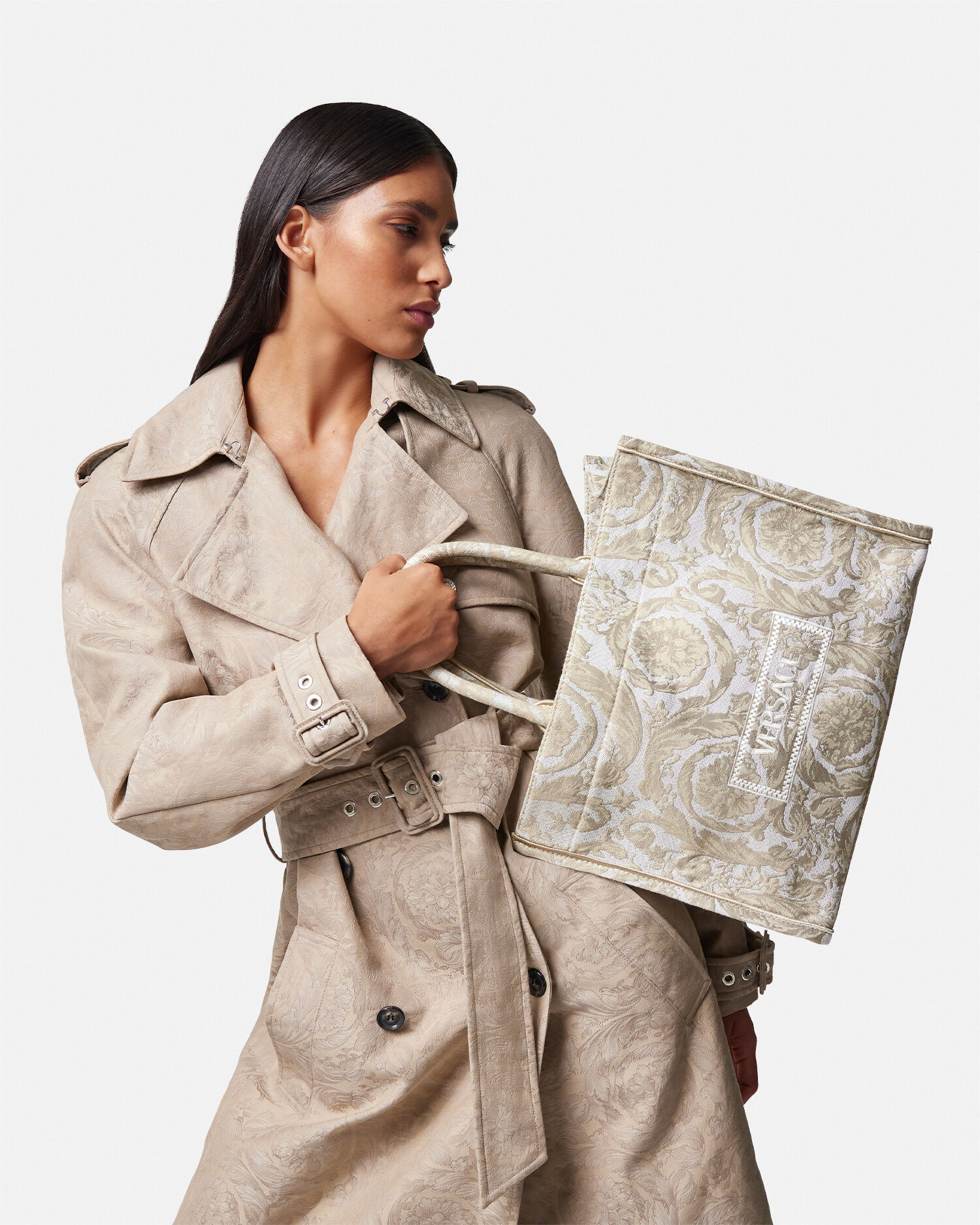 Versace beige sales bag