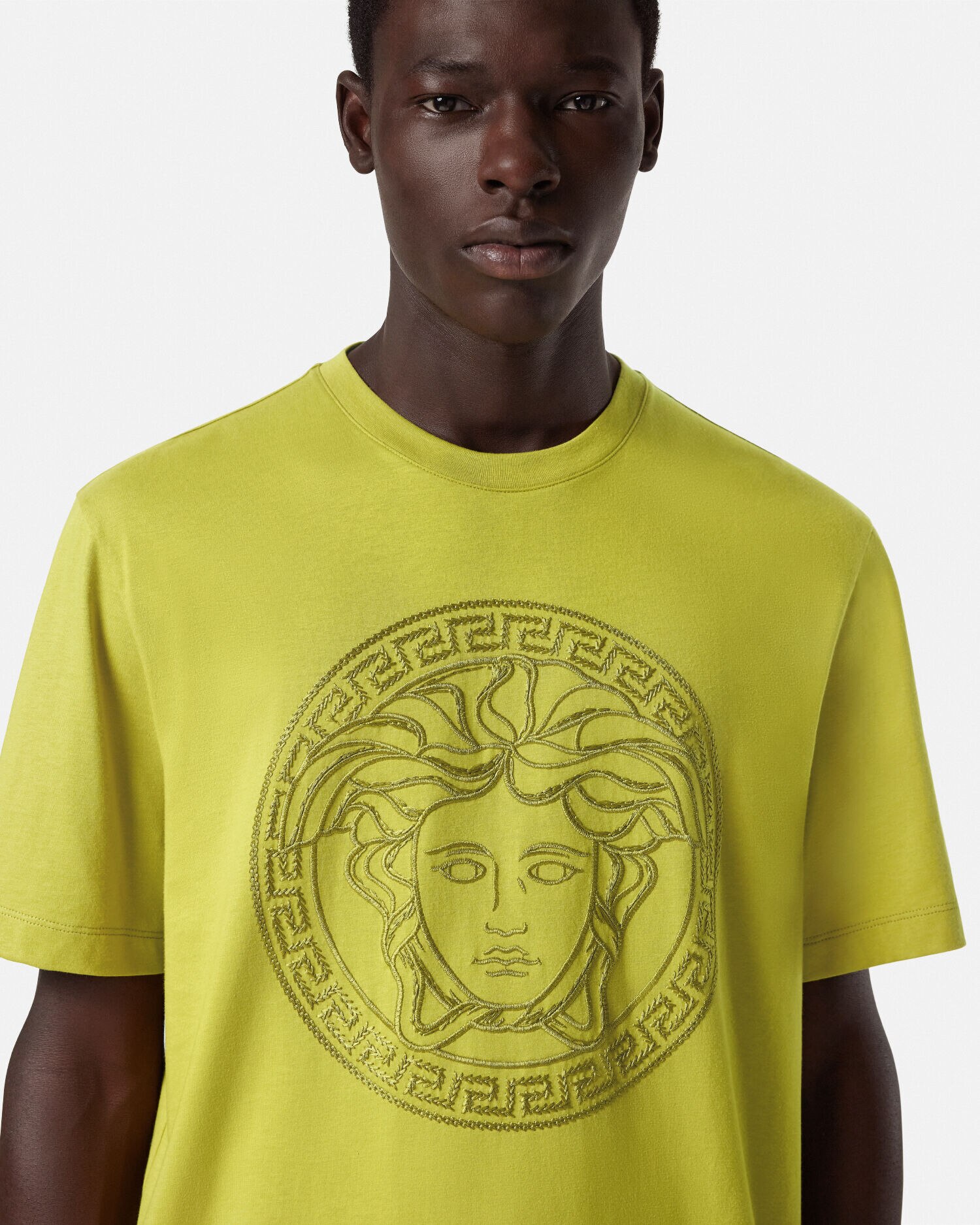 Embroidered Medusa T Shirt