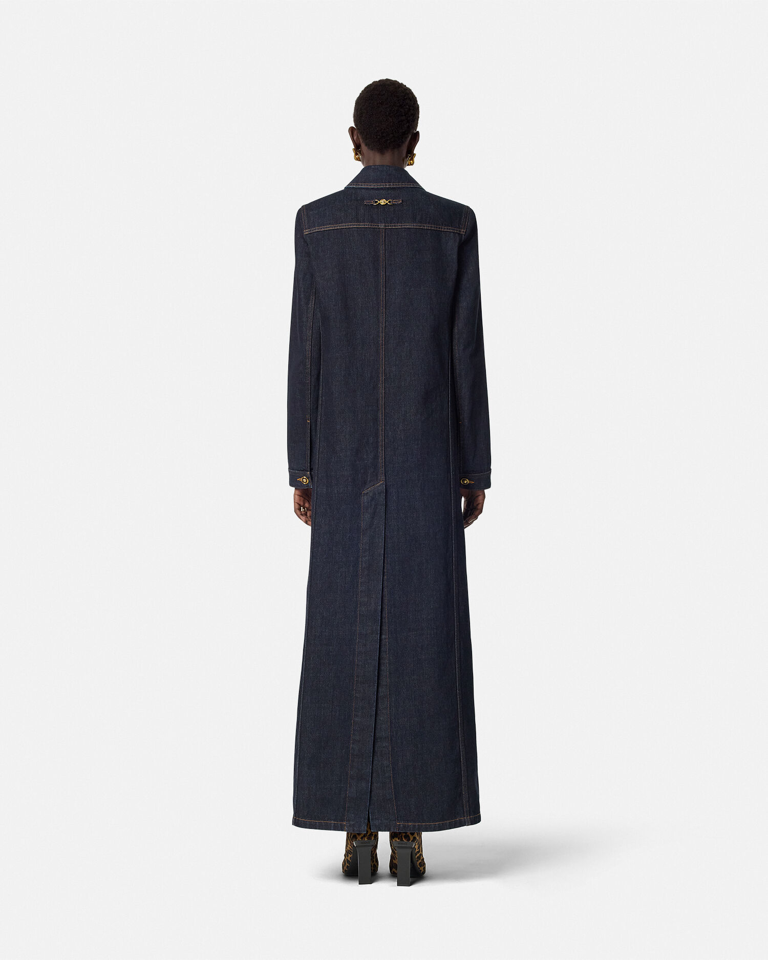 Denim Long Coat VERSACE