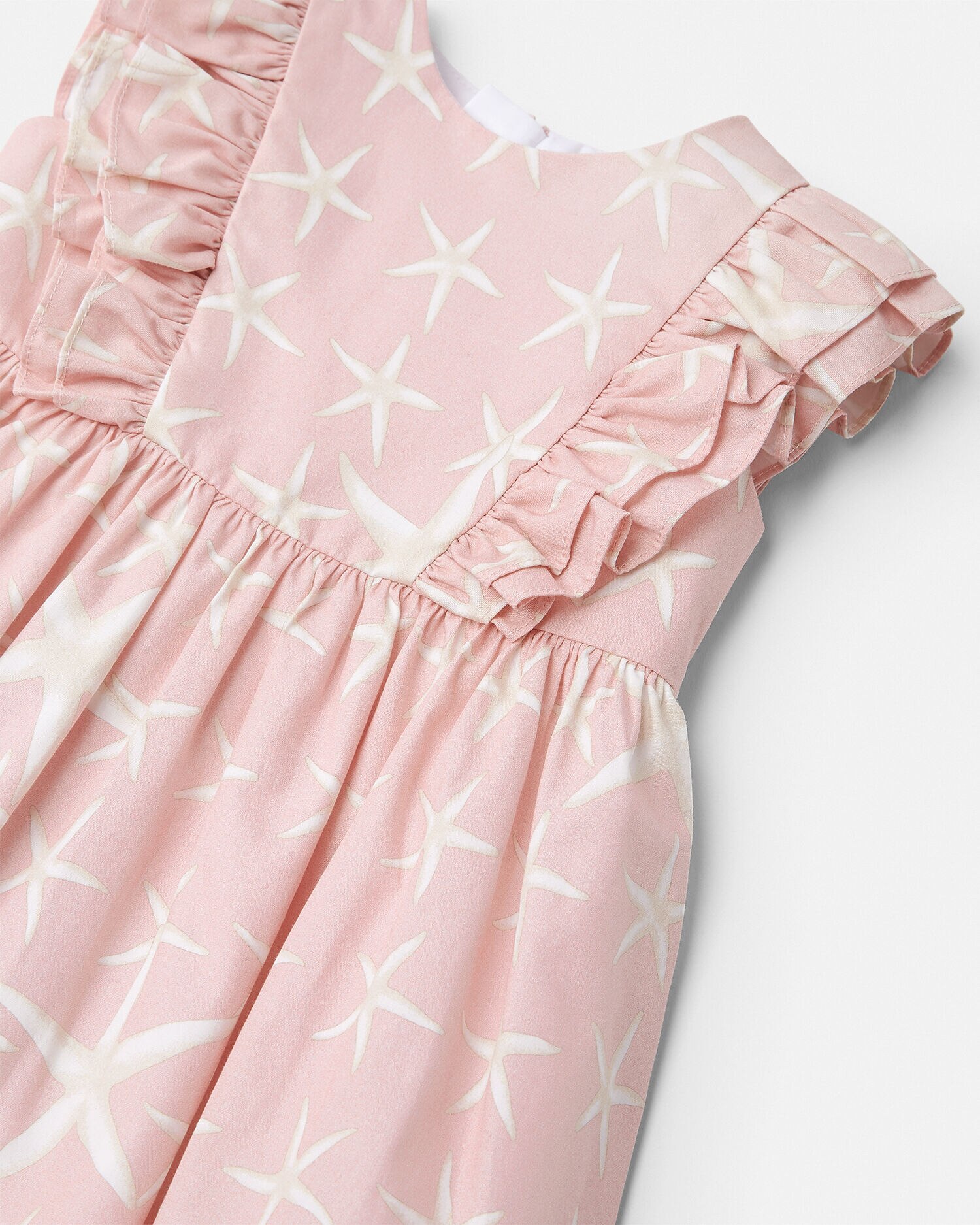 Versace Stella Marina Baby Dress female Pink print 9 12M