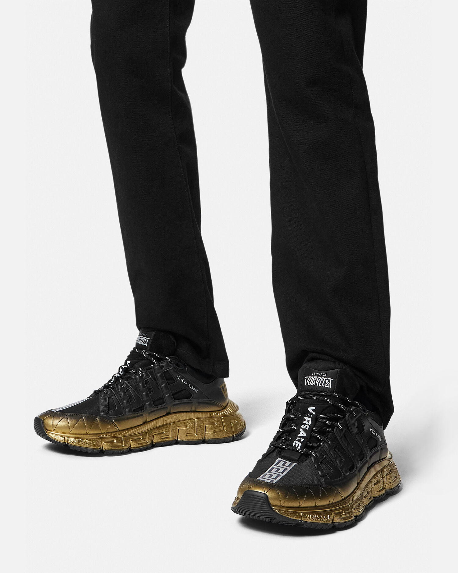 Black versace tennis online shoes
