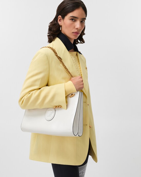 Cabine Leather Shoulder Bag White 2