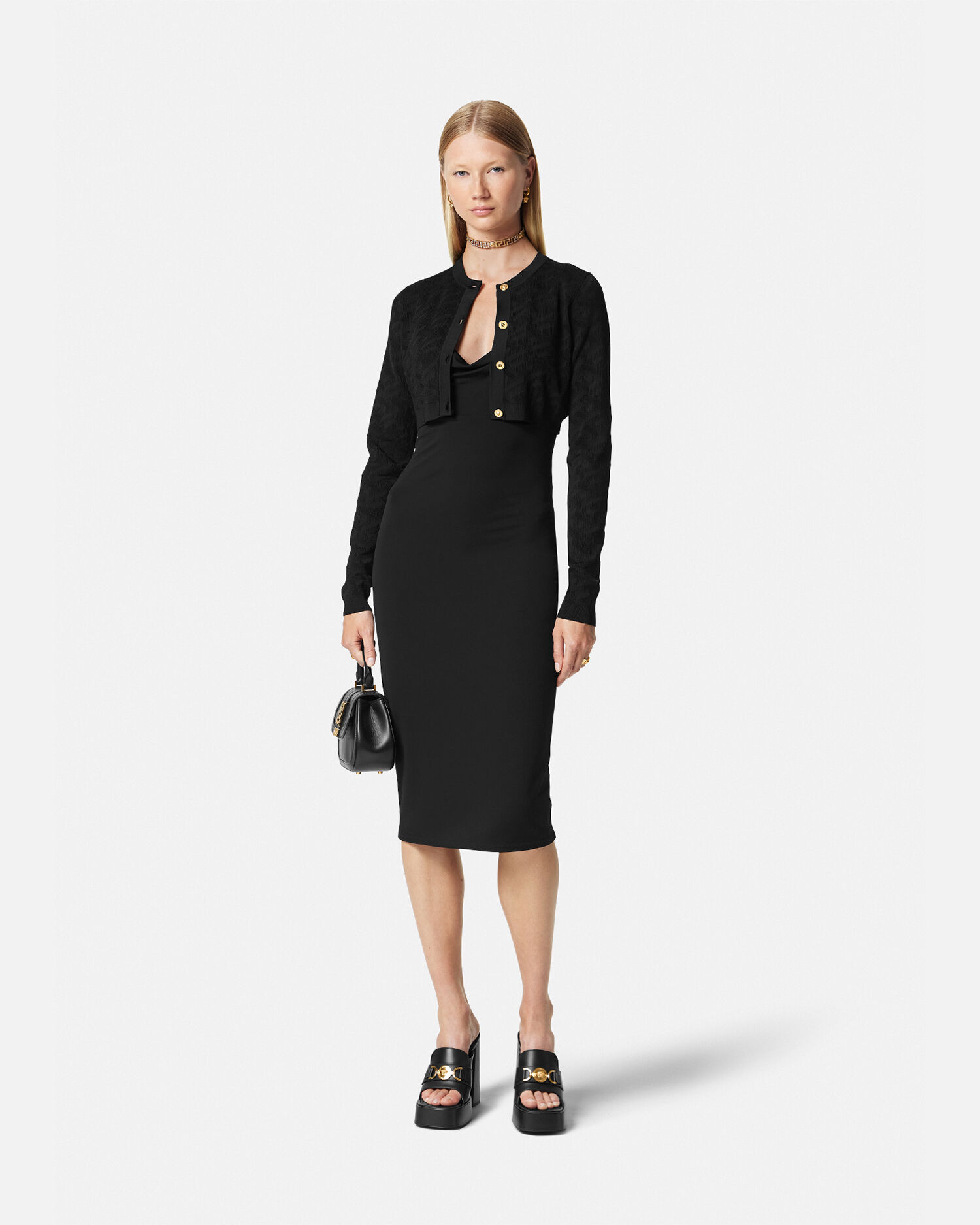 Versace midi dress top