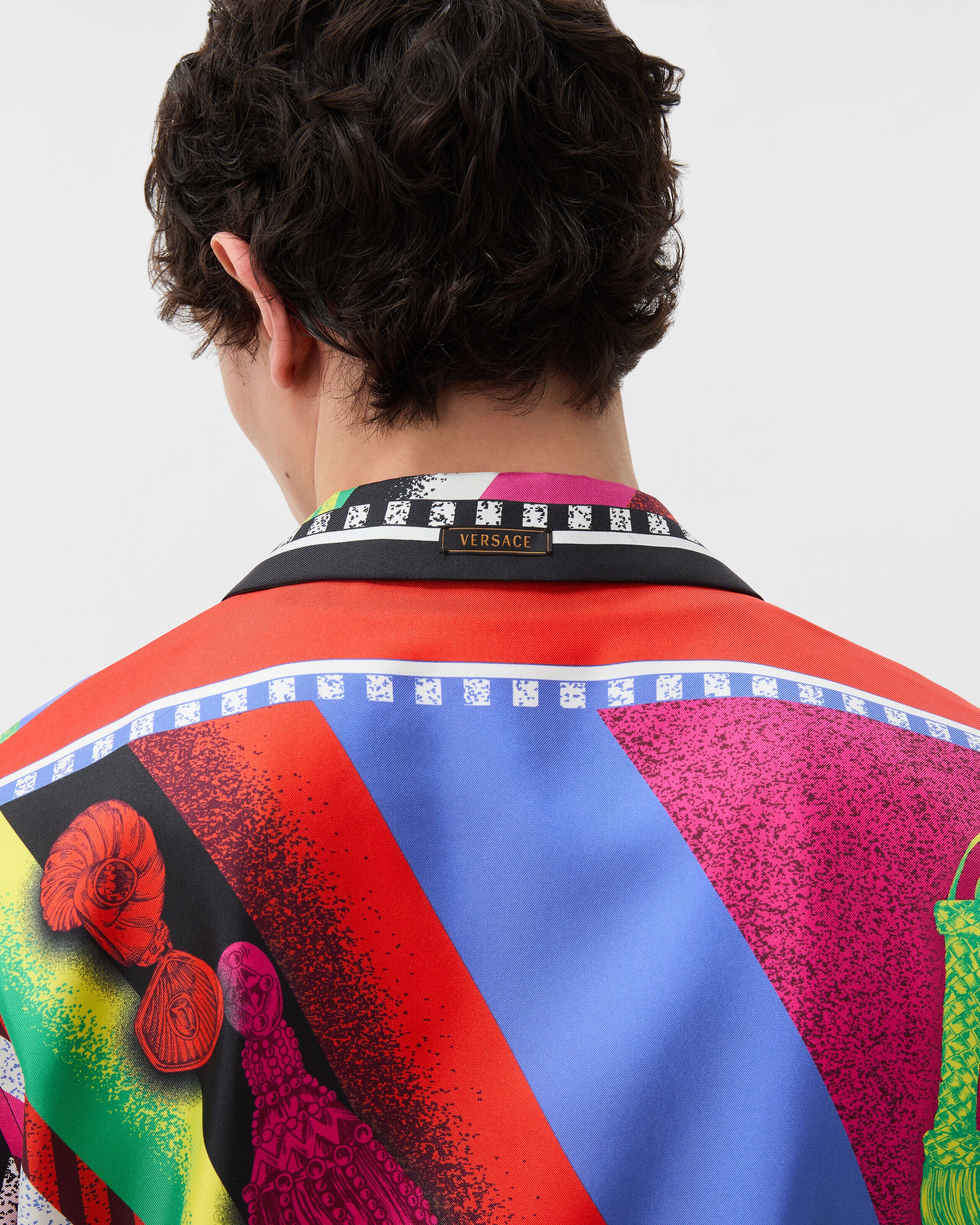 VERSACE COLLECTION シャツ Printed Silk Twill Shirt Multicolor | VERSACE US
