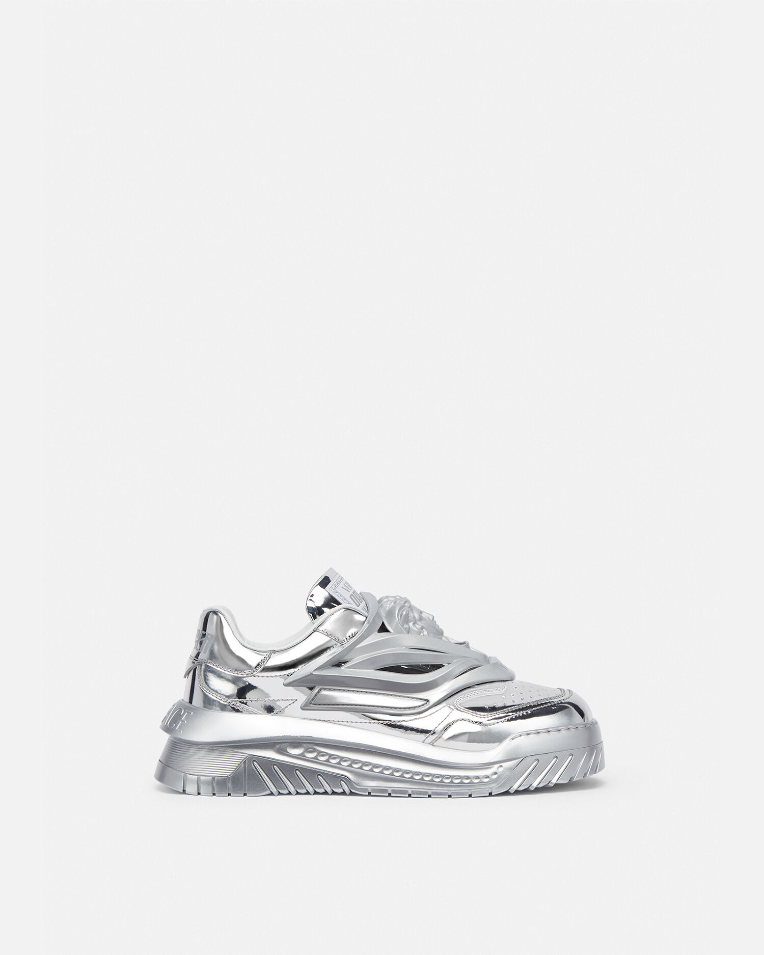 Silver versace shoes new arrivals