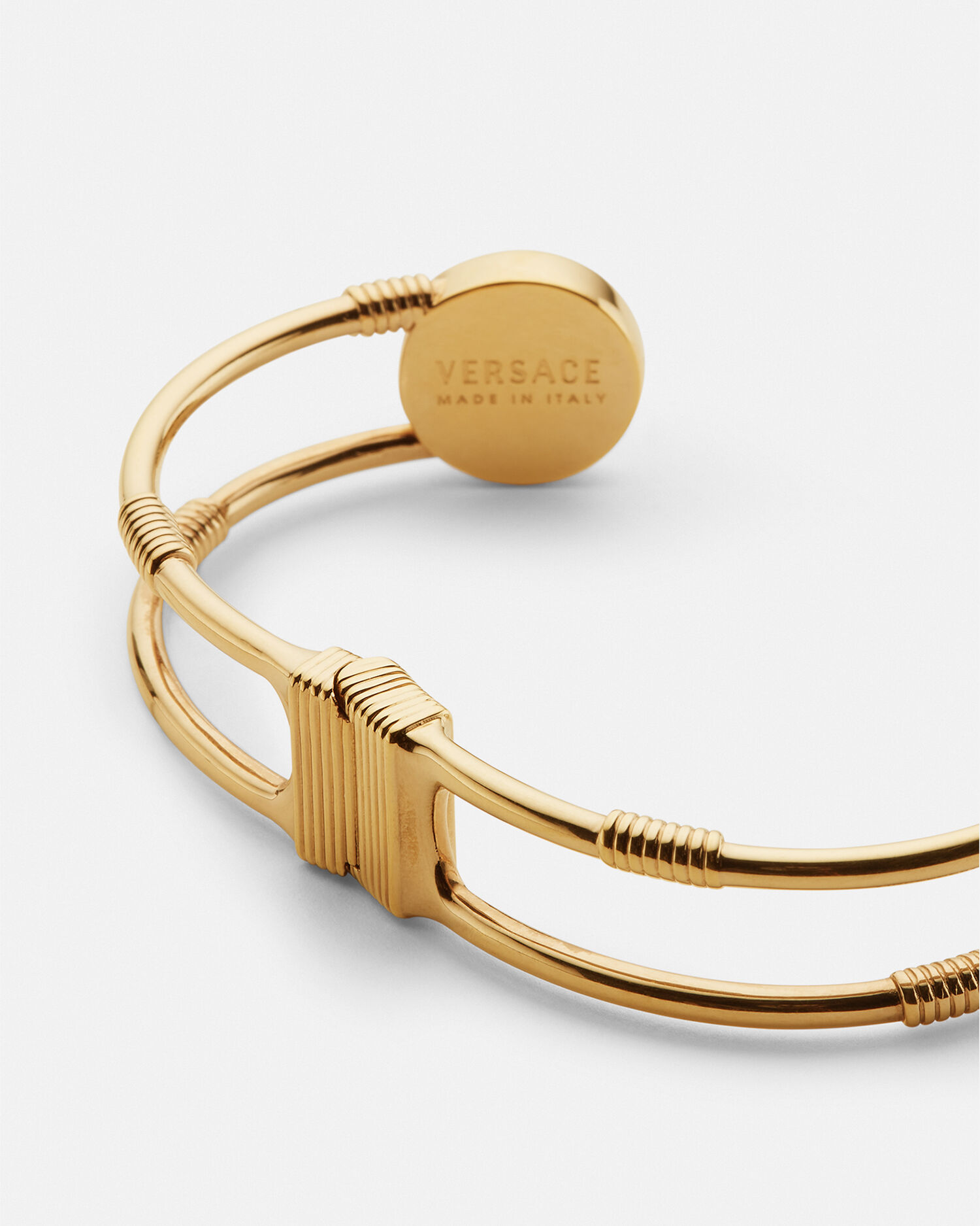 Brazalete con Safety Pin Oro VERSACE