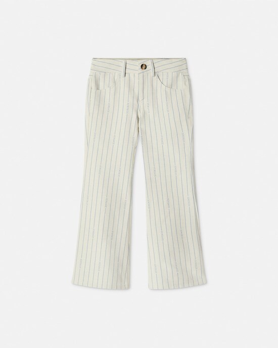 Kids Printed Pants Light Blue+White 1