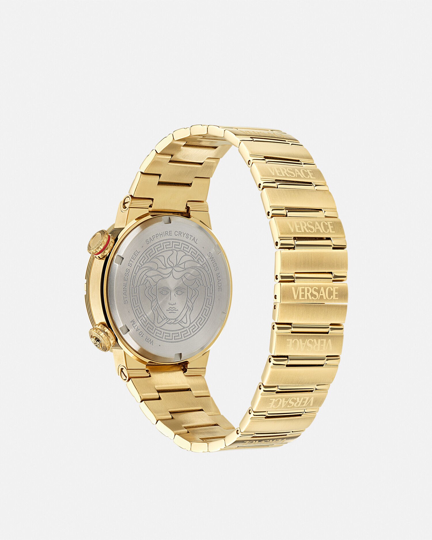 Versace Greca Logo Diver Watch male Black gold One Size