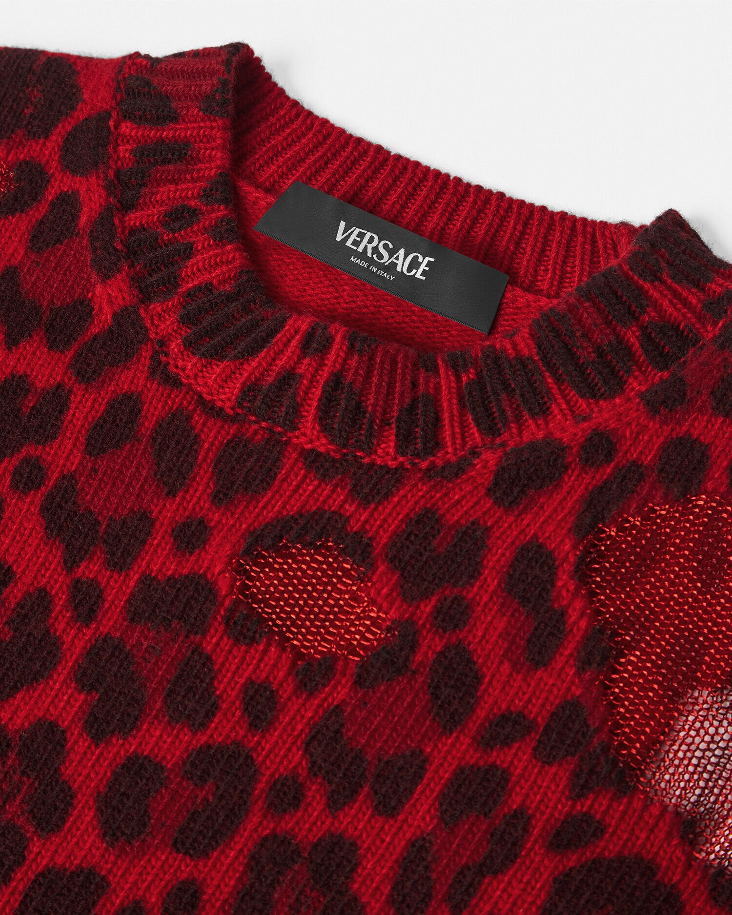 Versace sweater red cheap