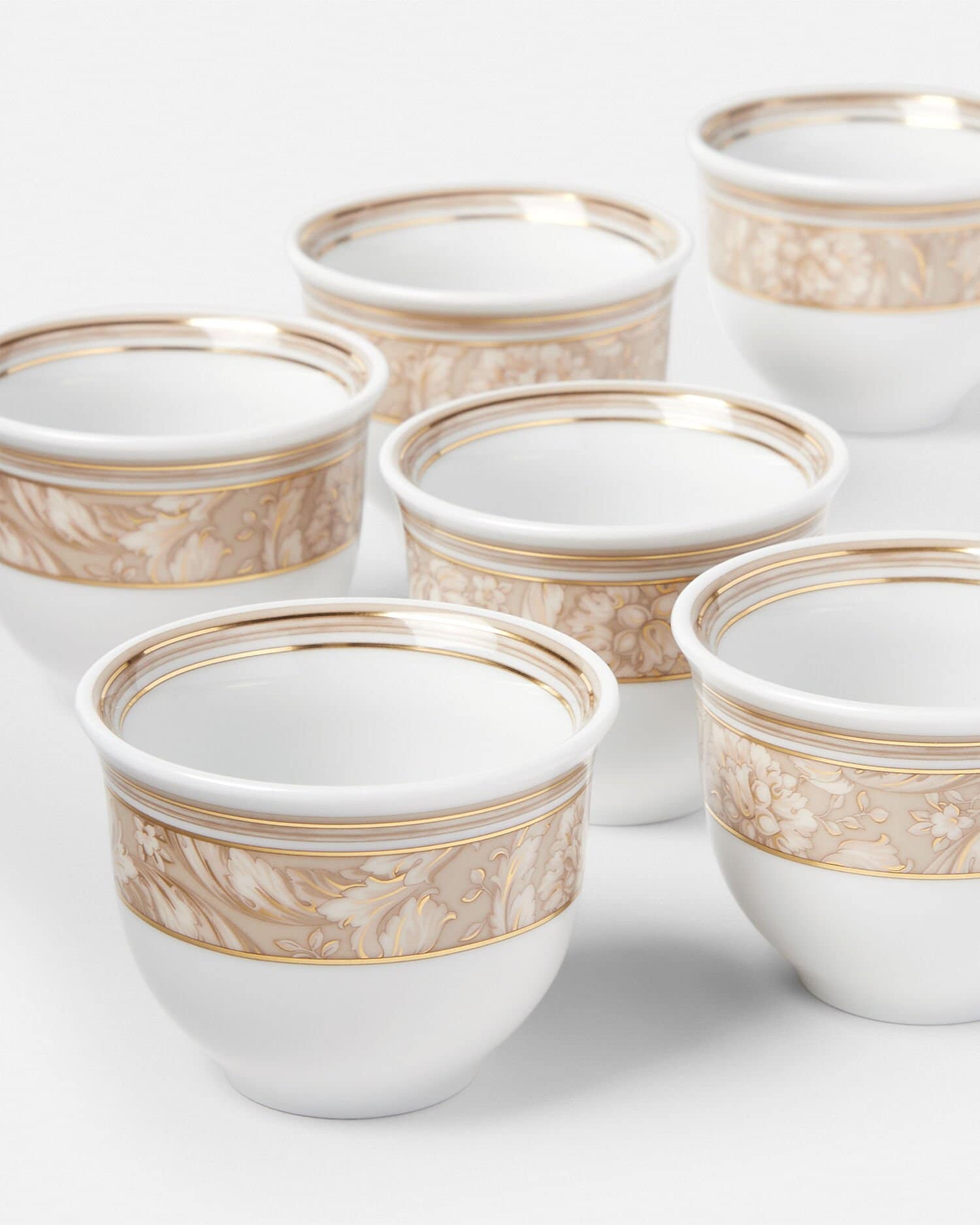 Barocco Beige Espresso Cups 6-Set