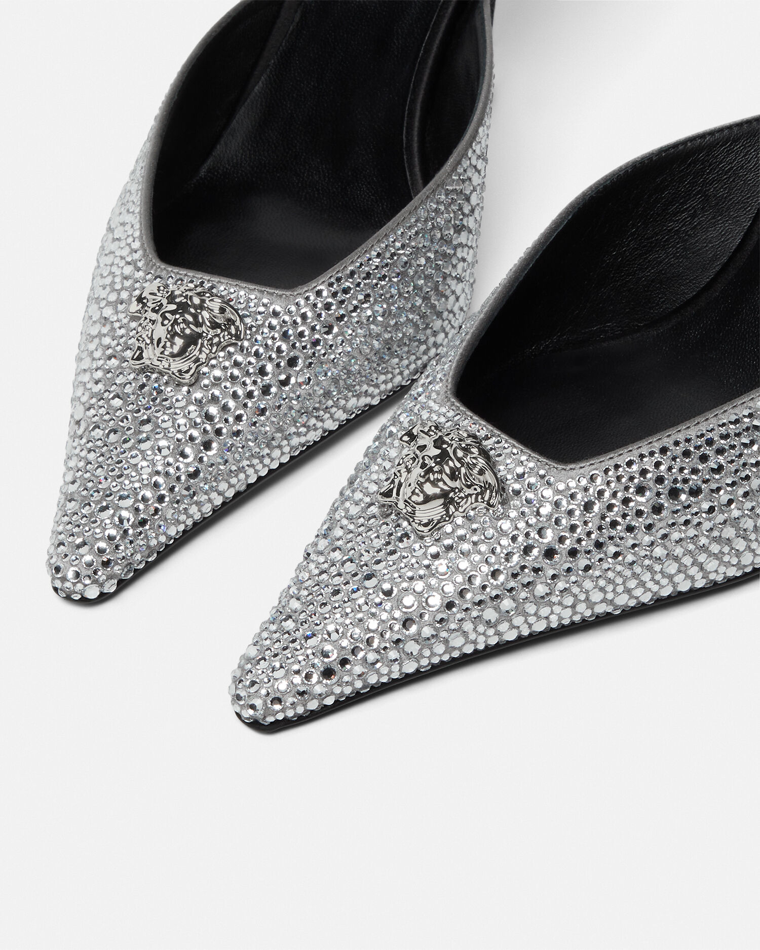 Crystal La Medusa Slingback Pumps 85 mm | VERSACE