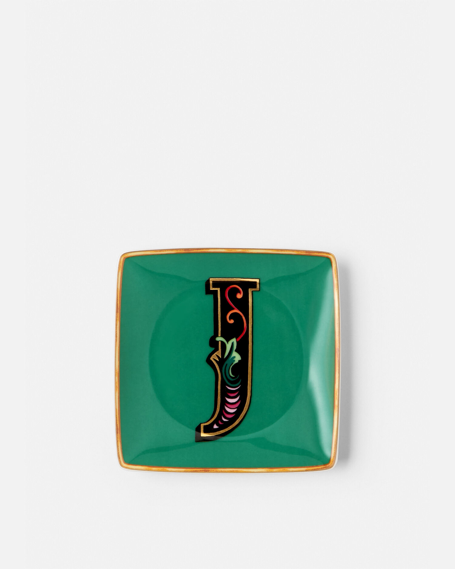 Versace Alphabet J Square Plate 4.7