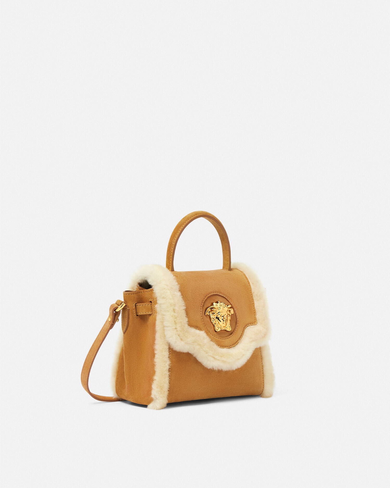La Medusa Shearling Small Handbag