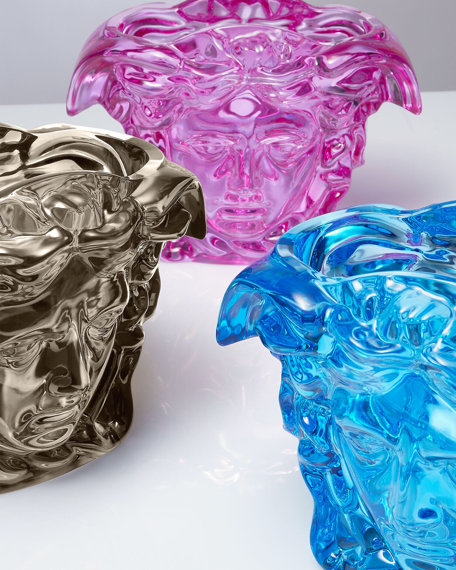 Medusa Grande Crystal Vase 7.5