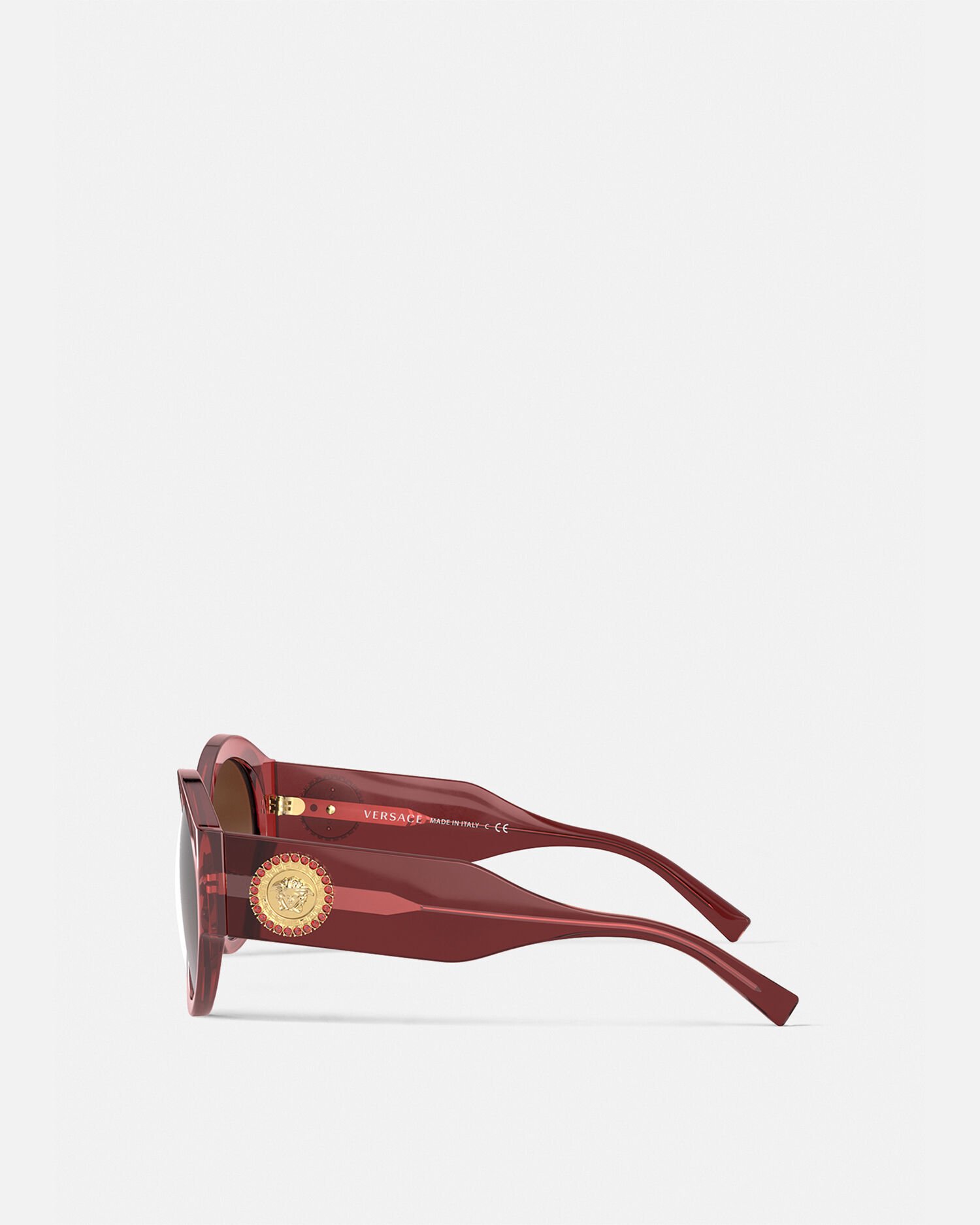 Versace Gafas de sol Medusa Crystal redondas para Mujer EU