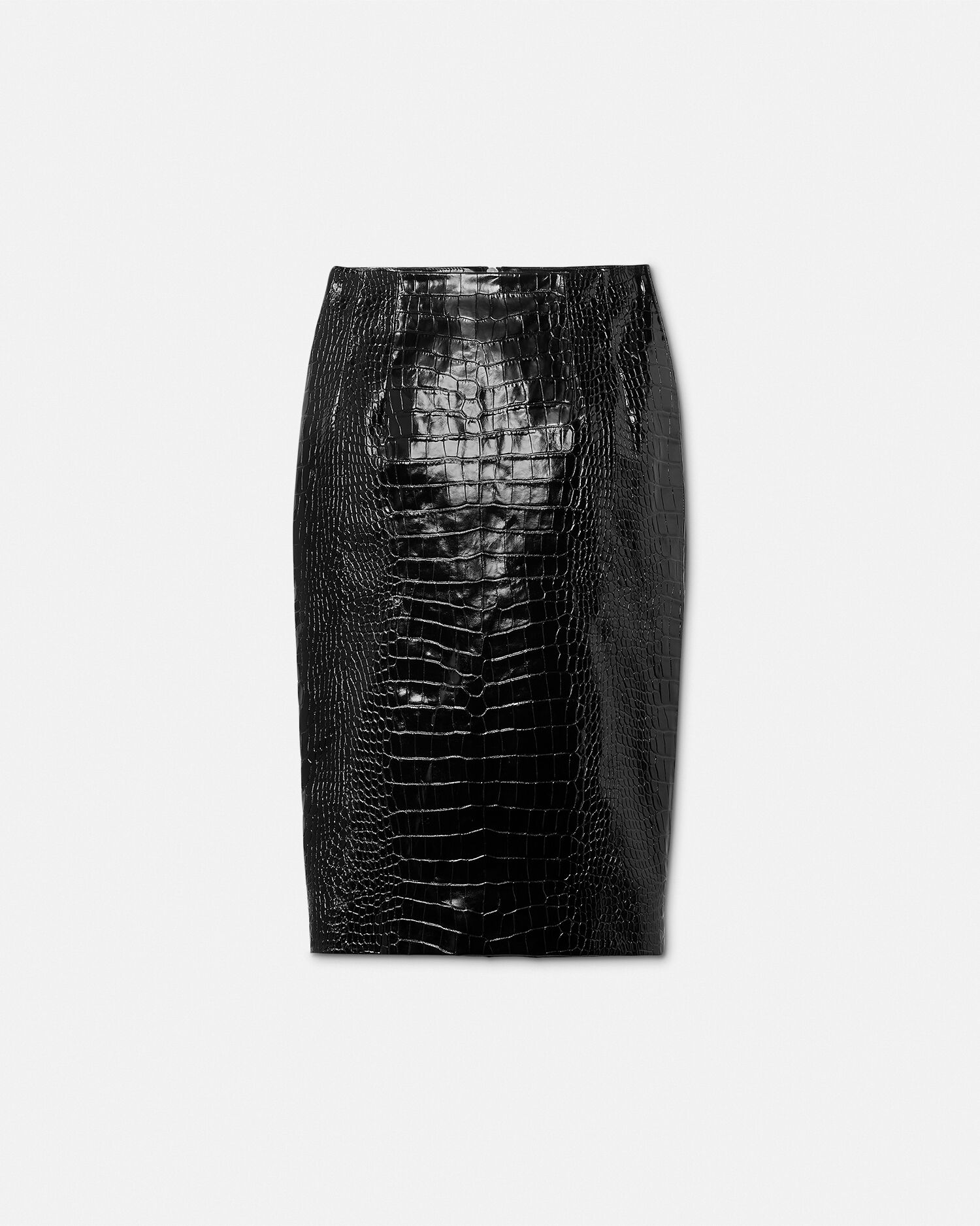 Jupe store cuir croco