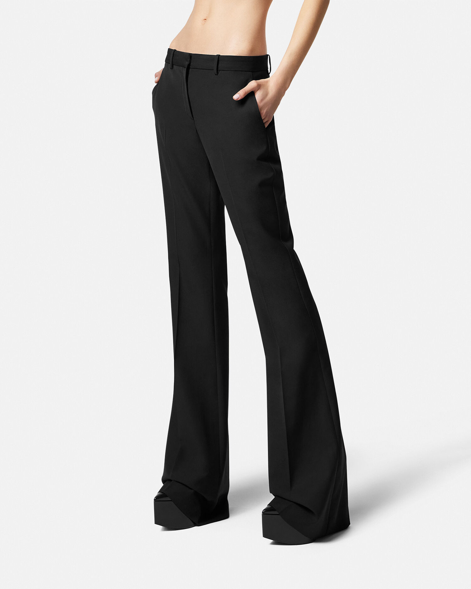 Bell bottom online black trousers