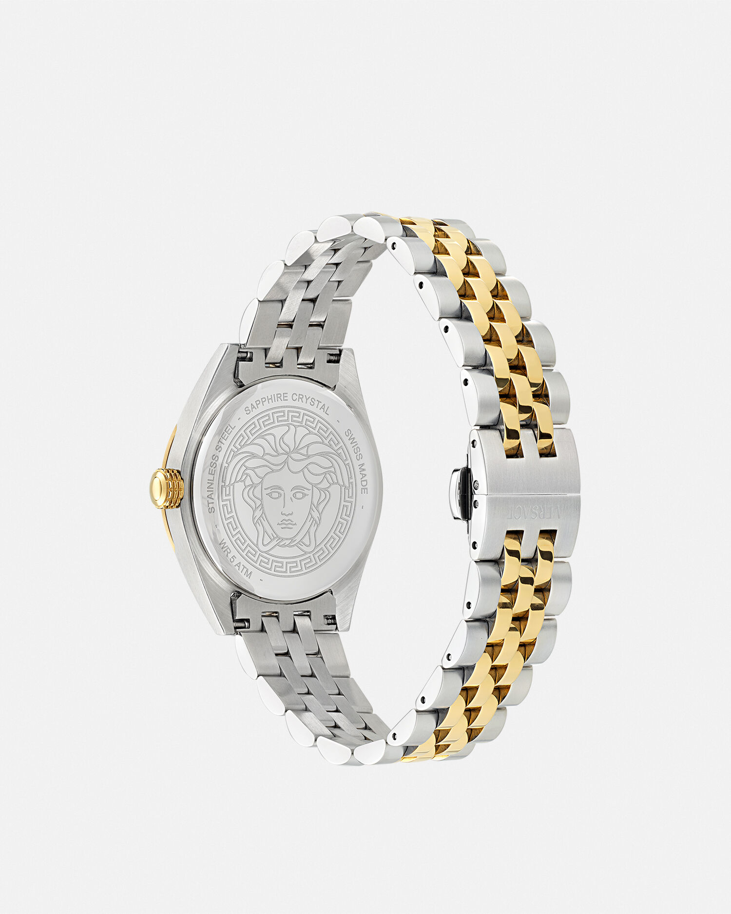 V-Code Lady Watch Gold,Silver | VERSACE US