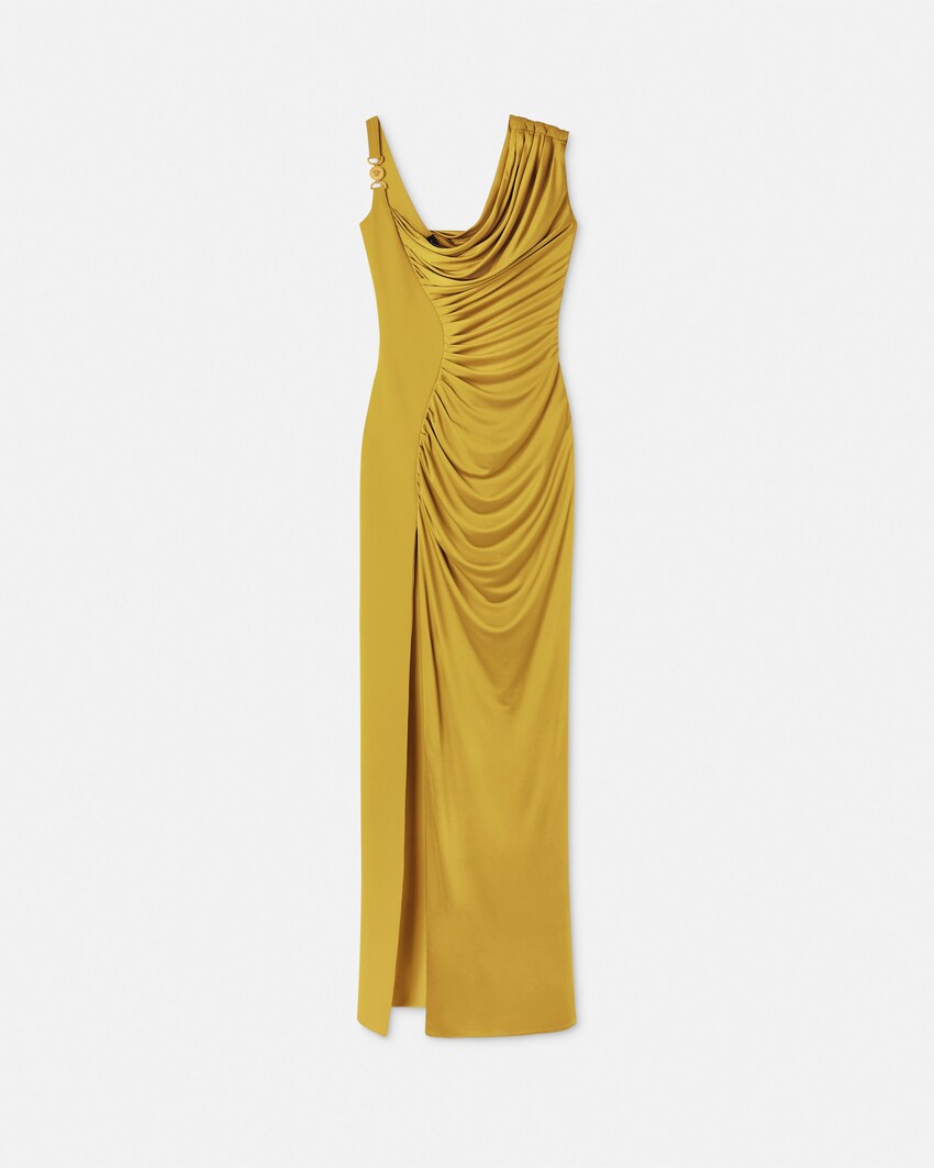 Viscose-Jersey Draped Gown