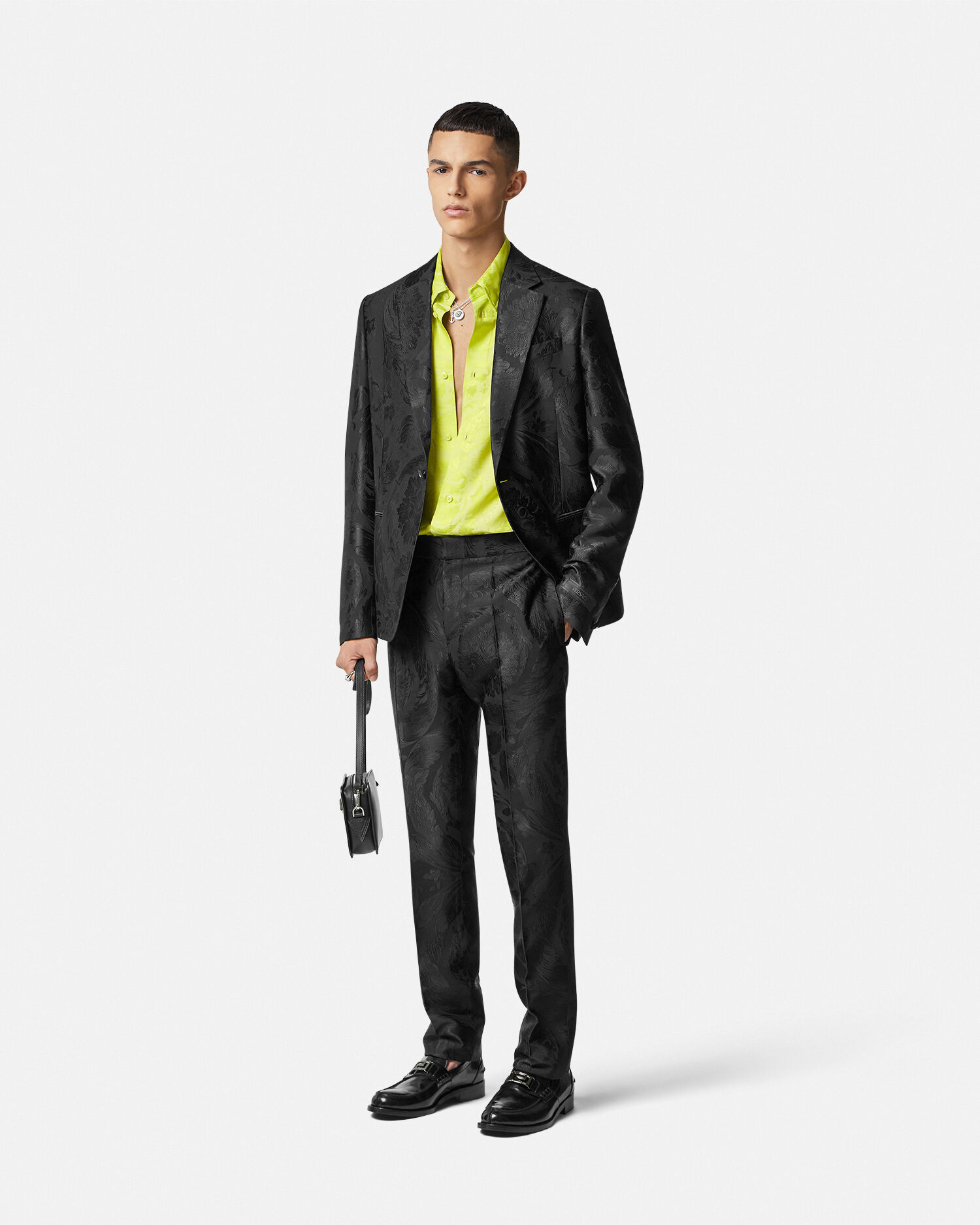 Versace Barocco Jacquard Formal Pants VERSACE