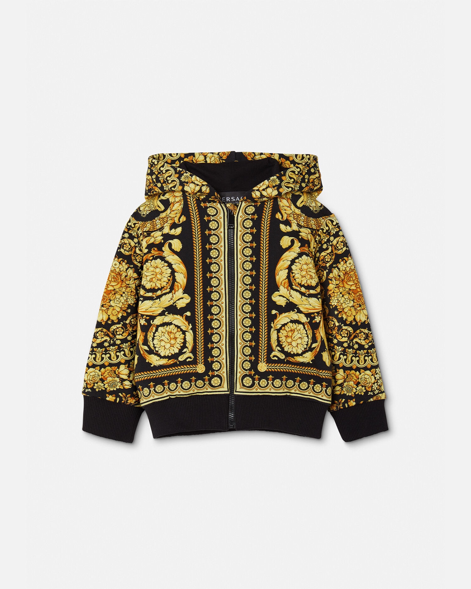 Versace black and gold hoodie on sale