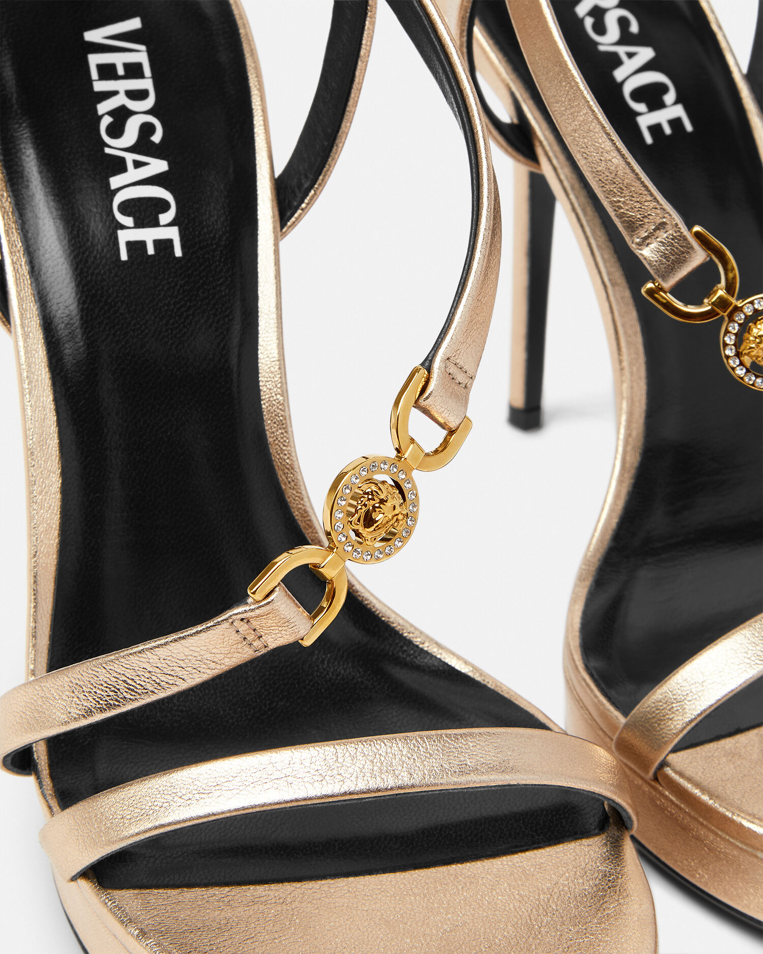 Versace discount sandal heels